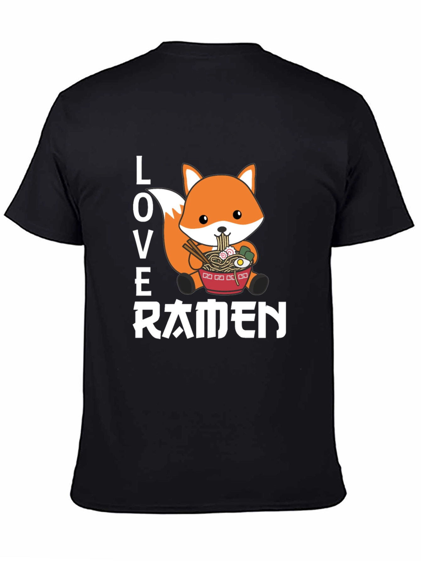 Love Ramen Fox Graphic T-Shirt