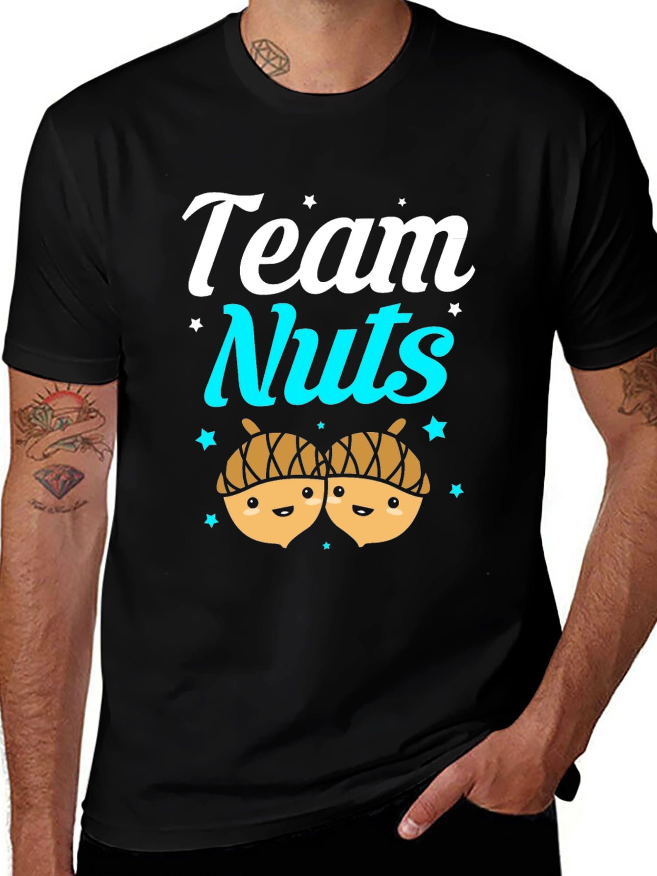 Team Nuts Funny Graphic Tee