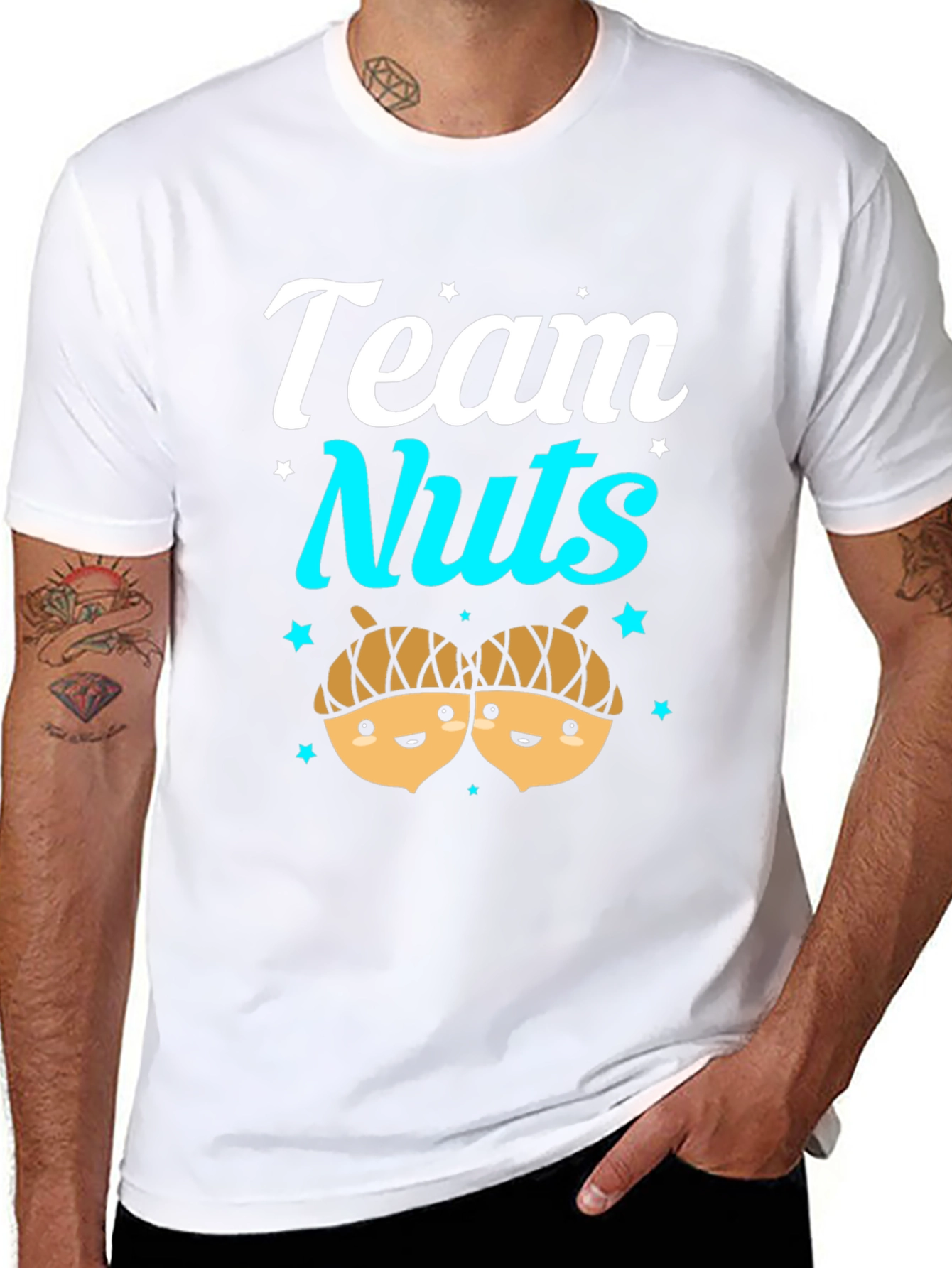 Team Nuts Funny Graphic Tee