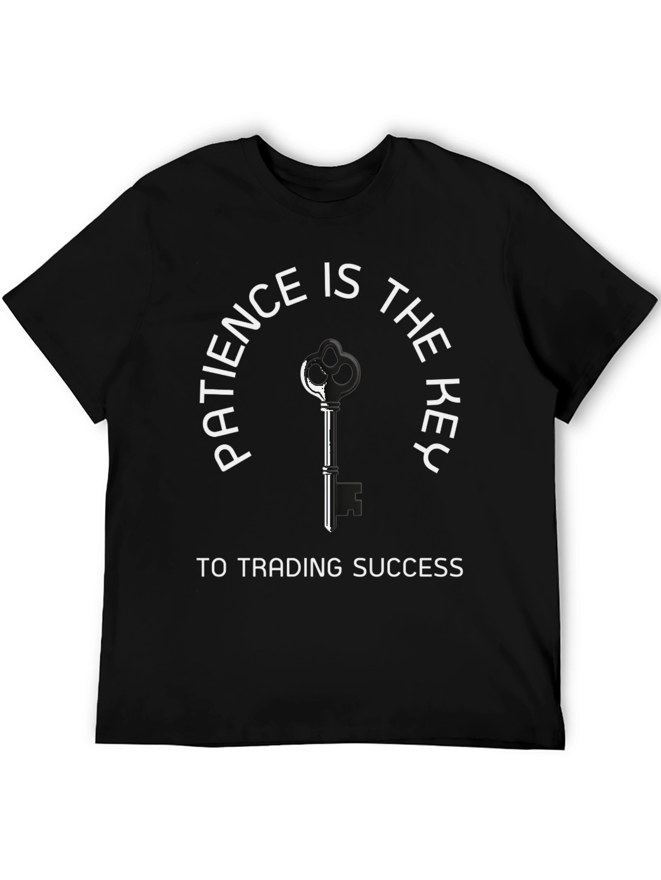 Patience Key to Success Black Graphic Tee
