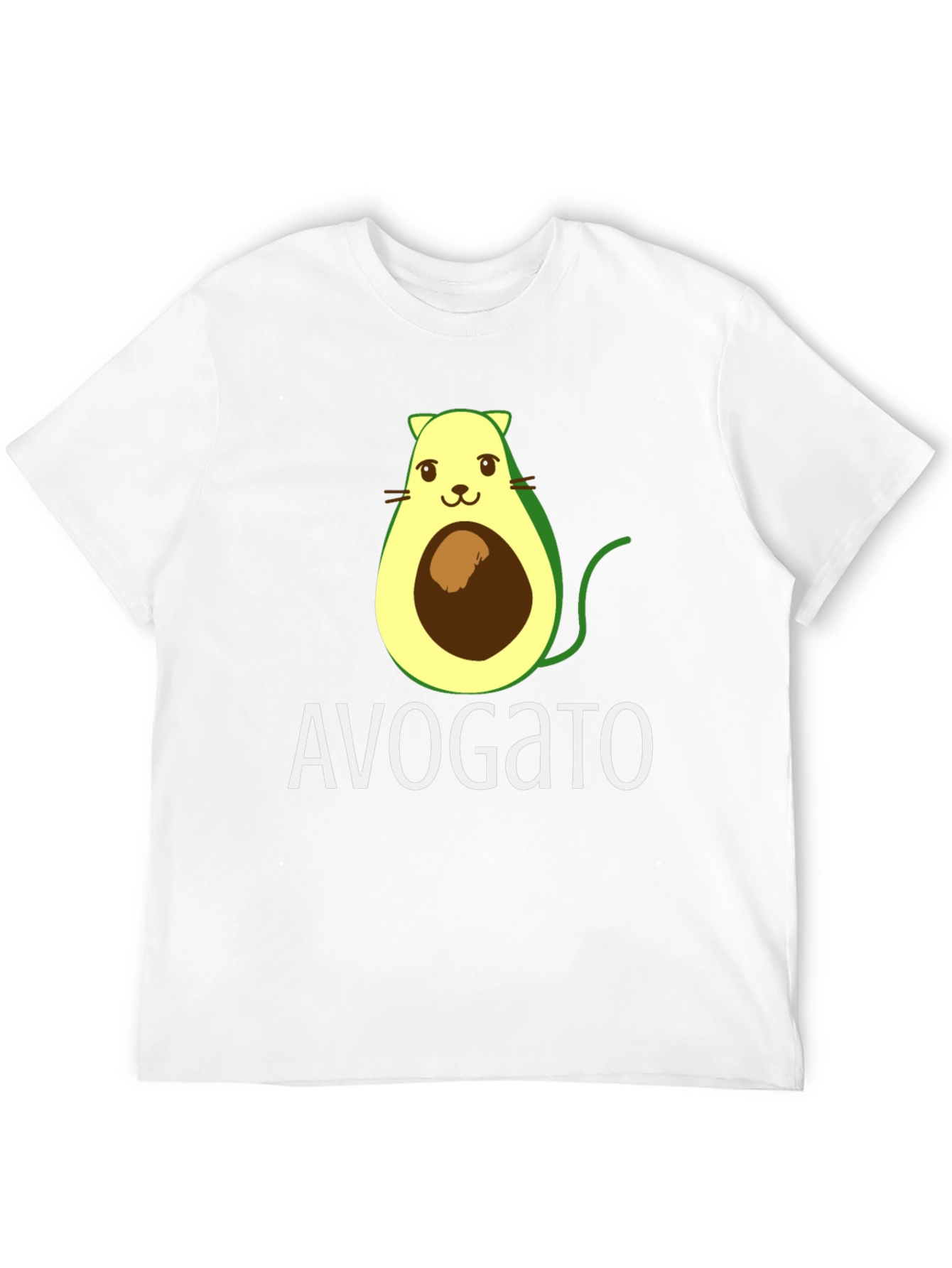 Avogato T-Shirt - Avocado Cat Pun Tee