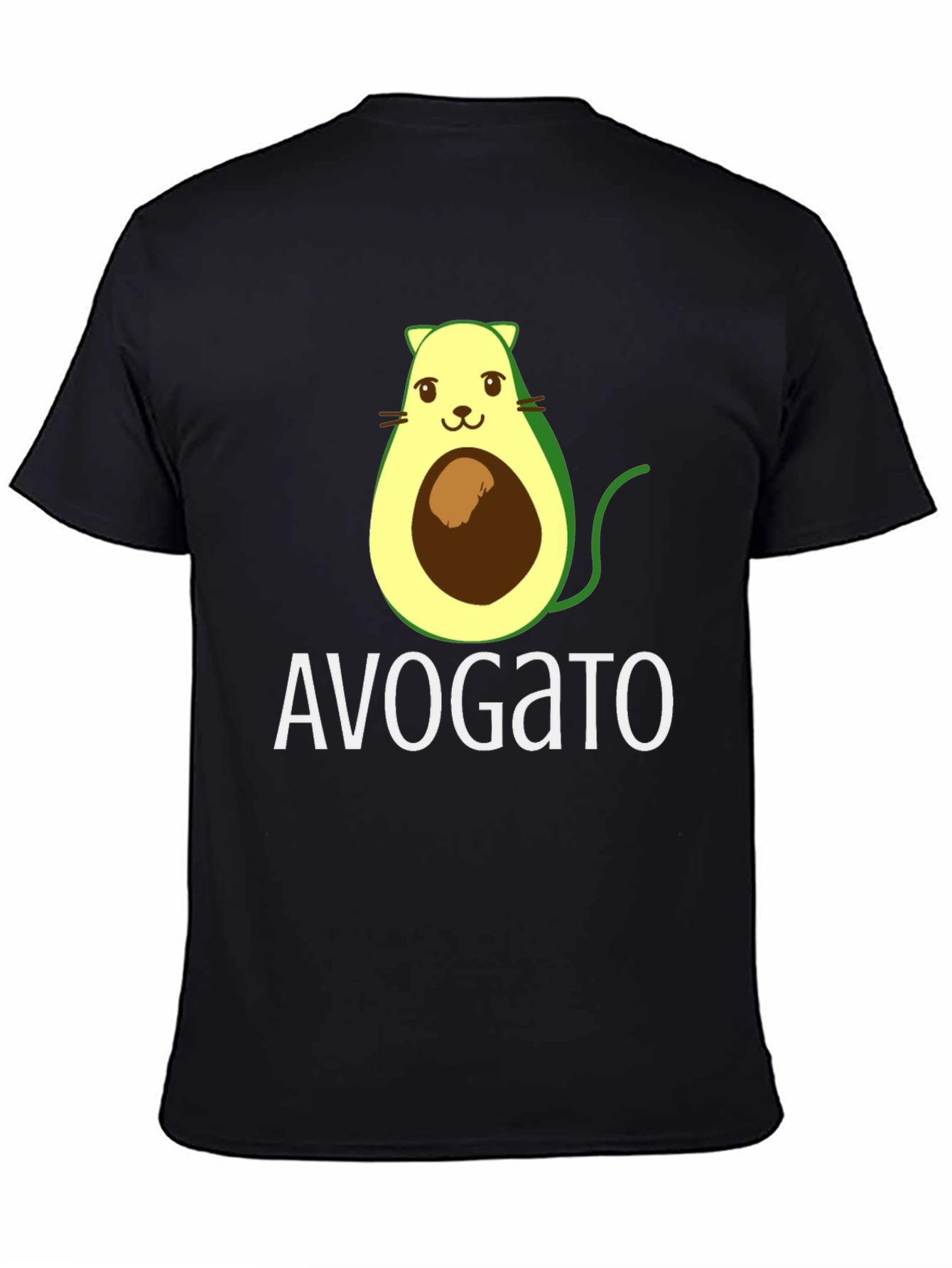 Avogato T-Shirt - Avocado Cat Pun Tee