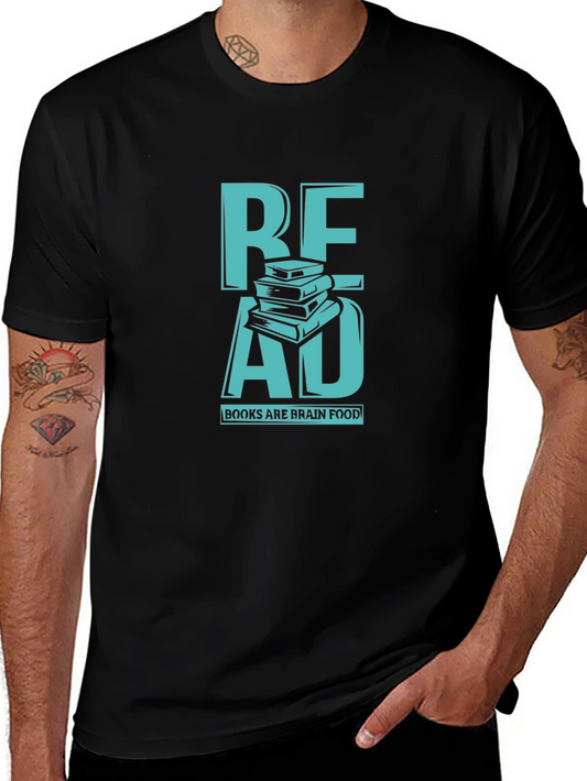 Read Books Brain Food T-Shirt Black