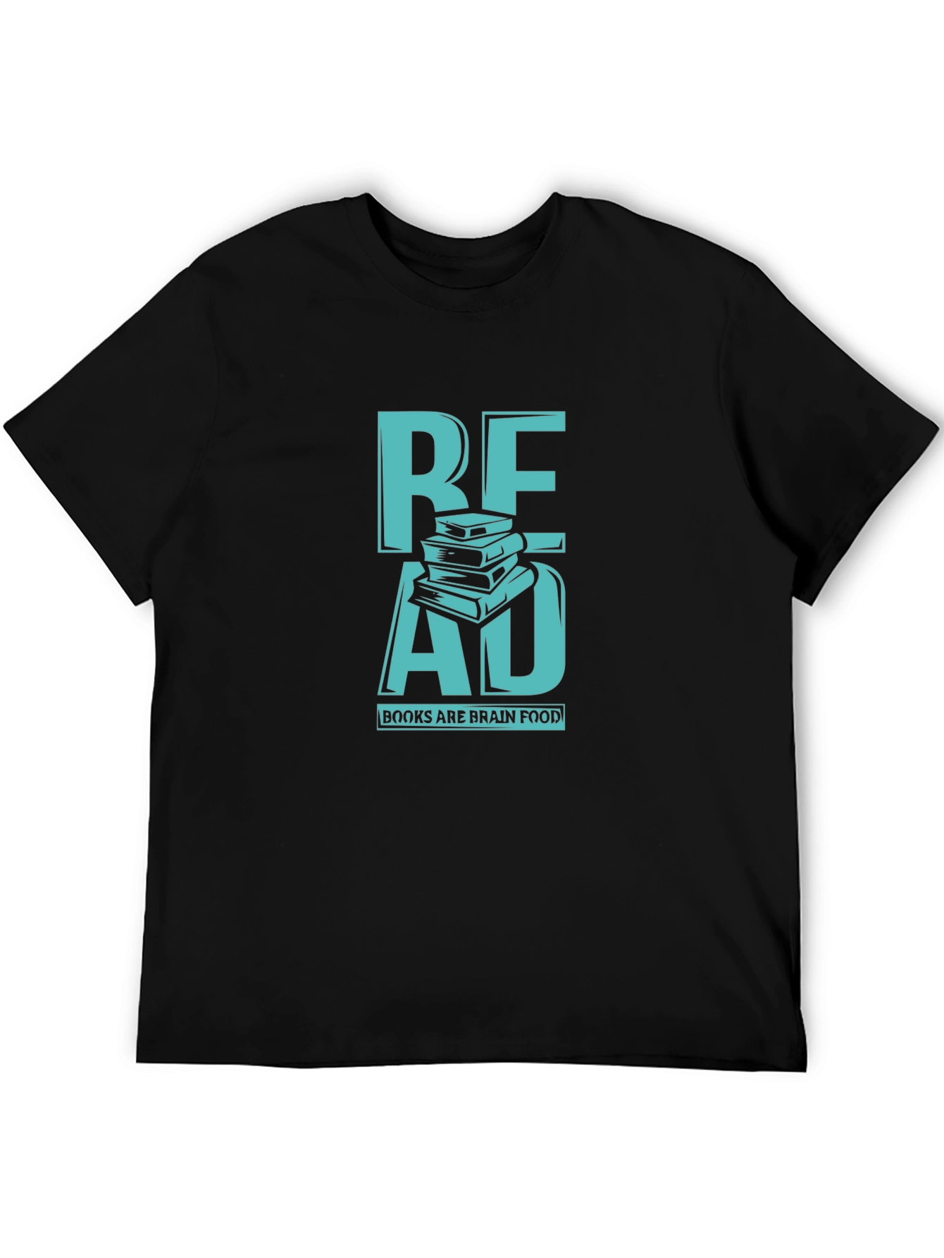 Read Books Brain Food T-Shirt Black