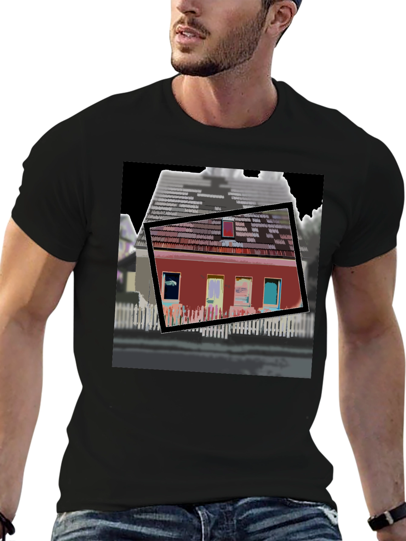 Modern House Graphic T-Shirt