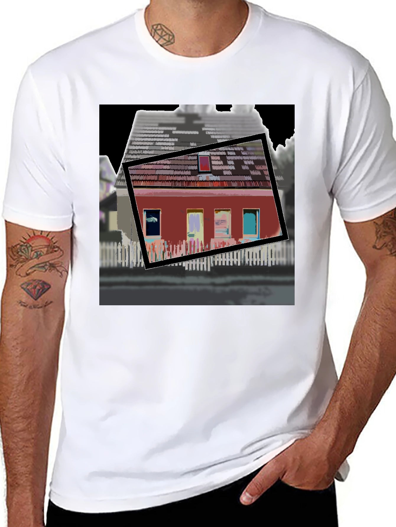 Modern House Graphic T-Shirt