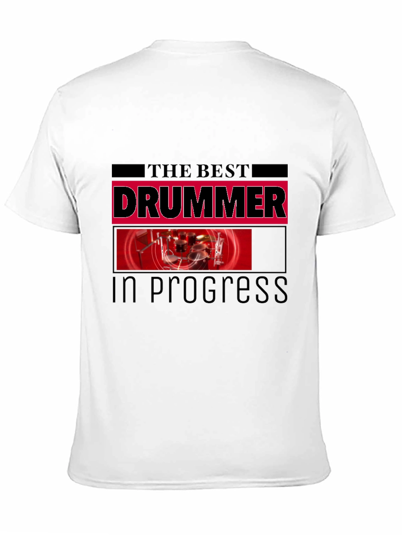 The Best Drummer In Progress Black T-Shirt