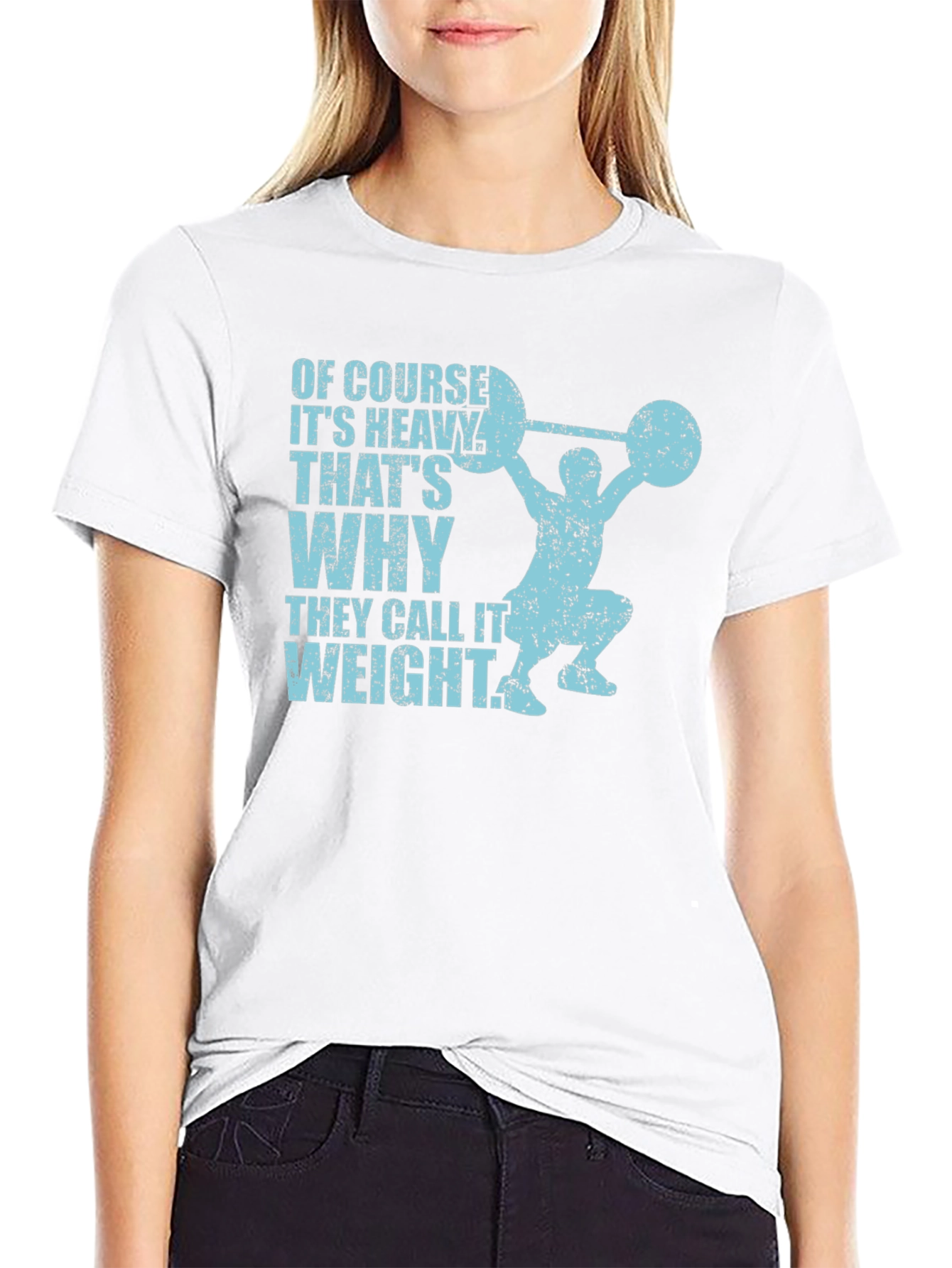 Funny Weightlifting T-Shirt: Of Course Its Heavy