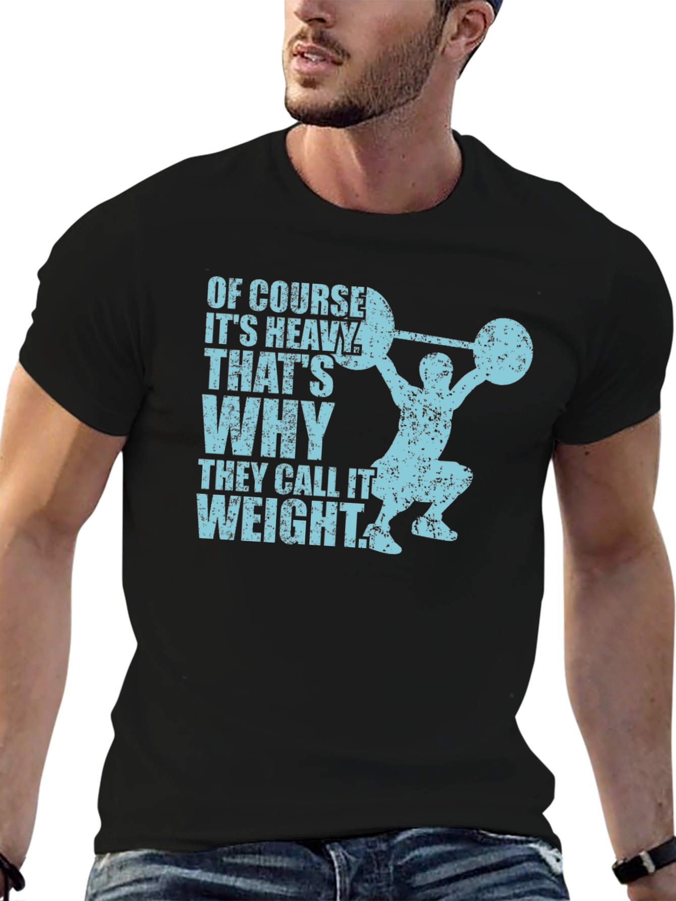 Funny Weightlifting T-Shirt: Of Course Its Heavy