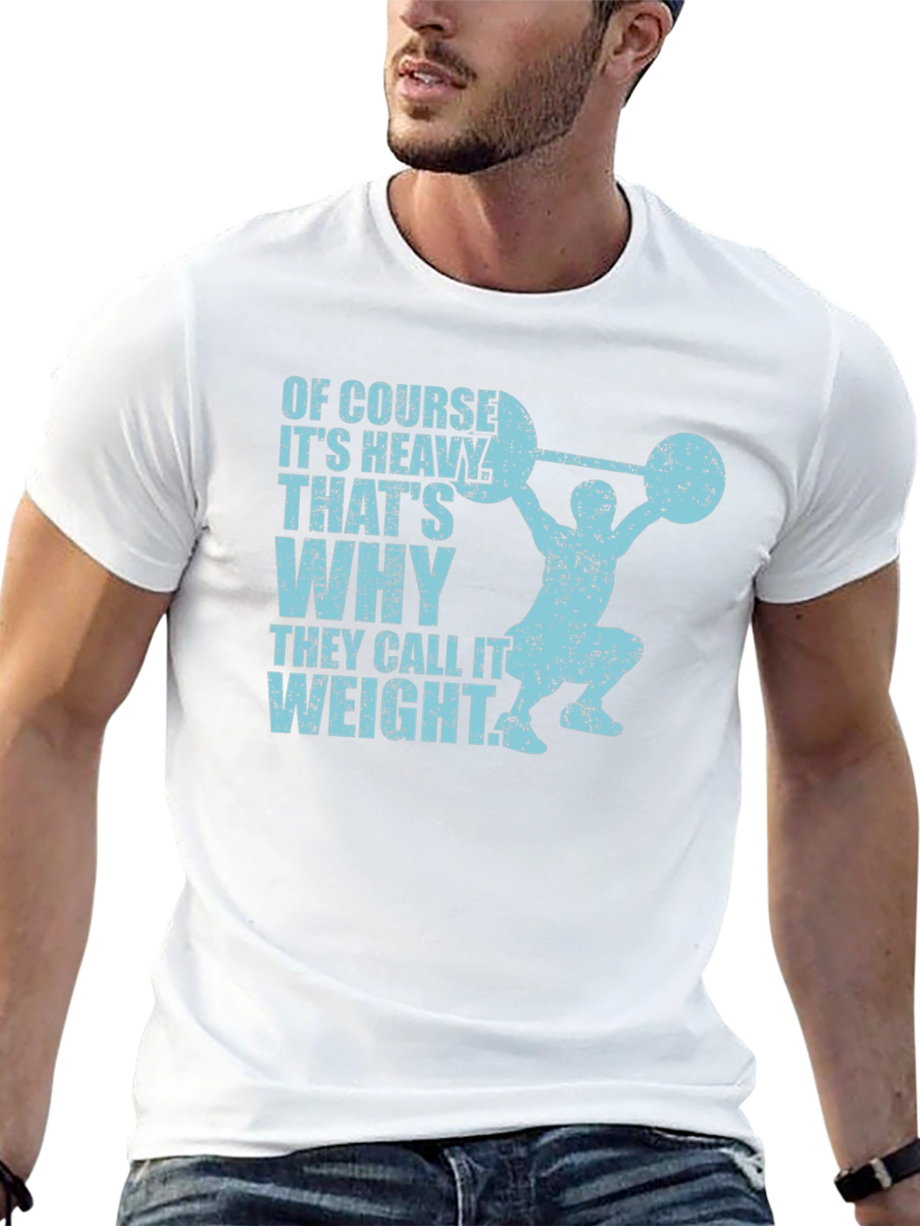 Funny Weightlifting T-Shirt: Of Course Its Heavy