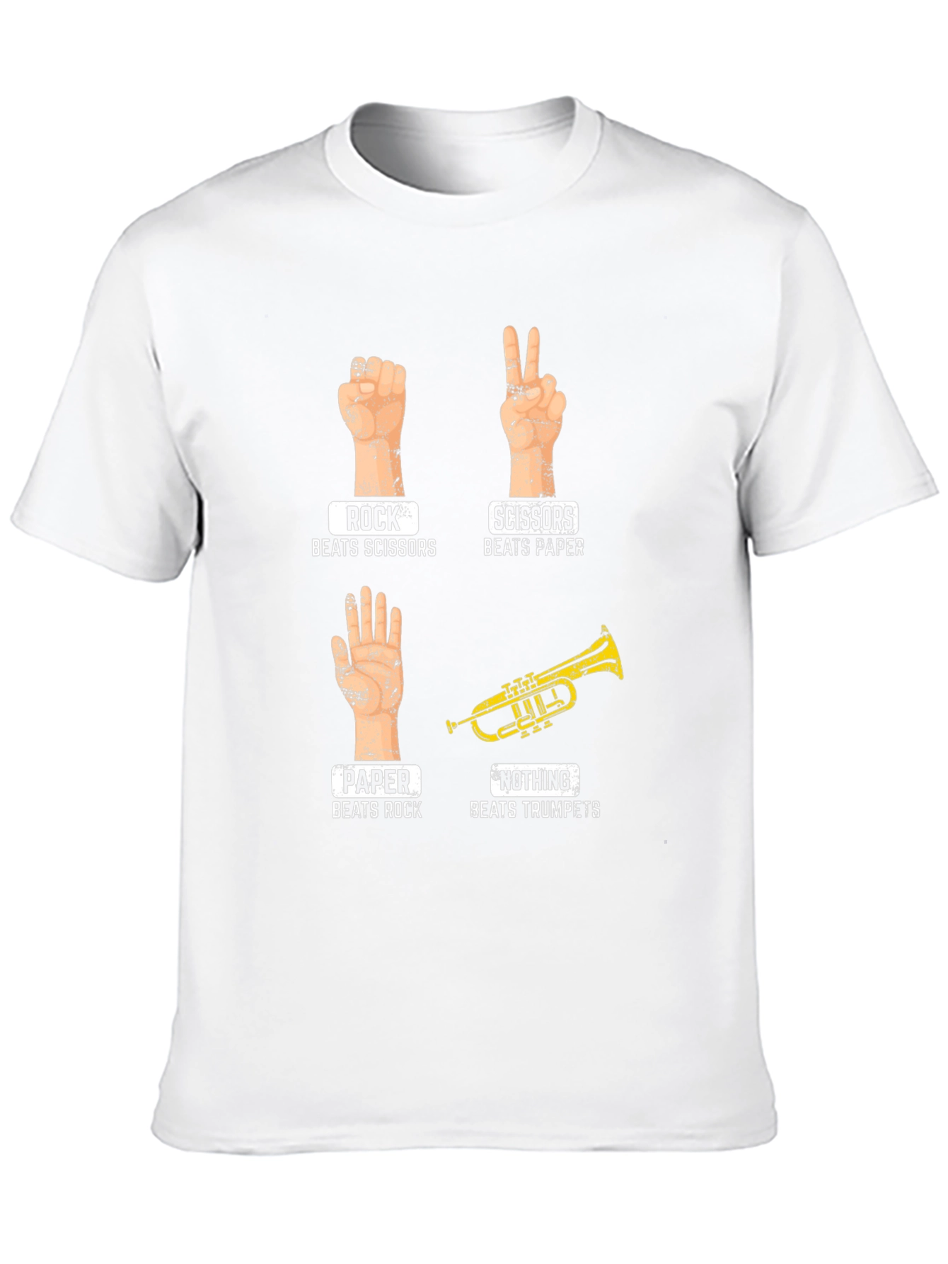 Rock Paper Scissors Trumpet Graphic Tee