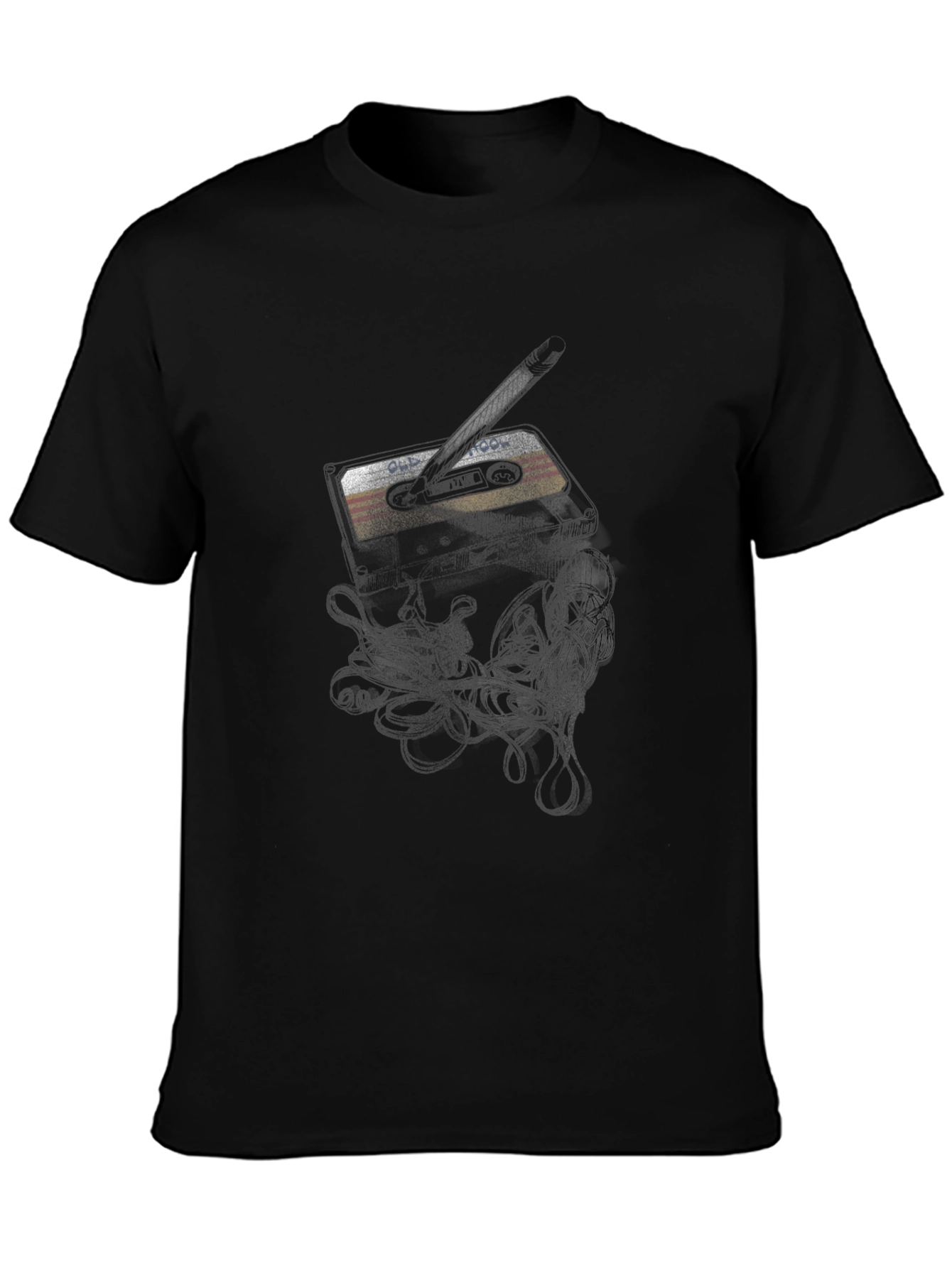 Retro Cassette Tape Graphic Tee - Classic Style