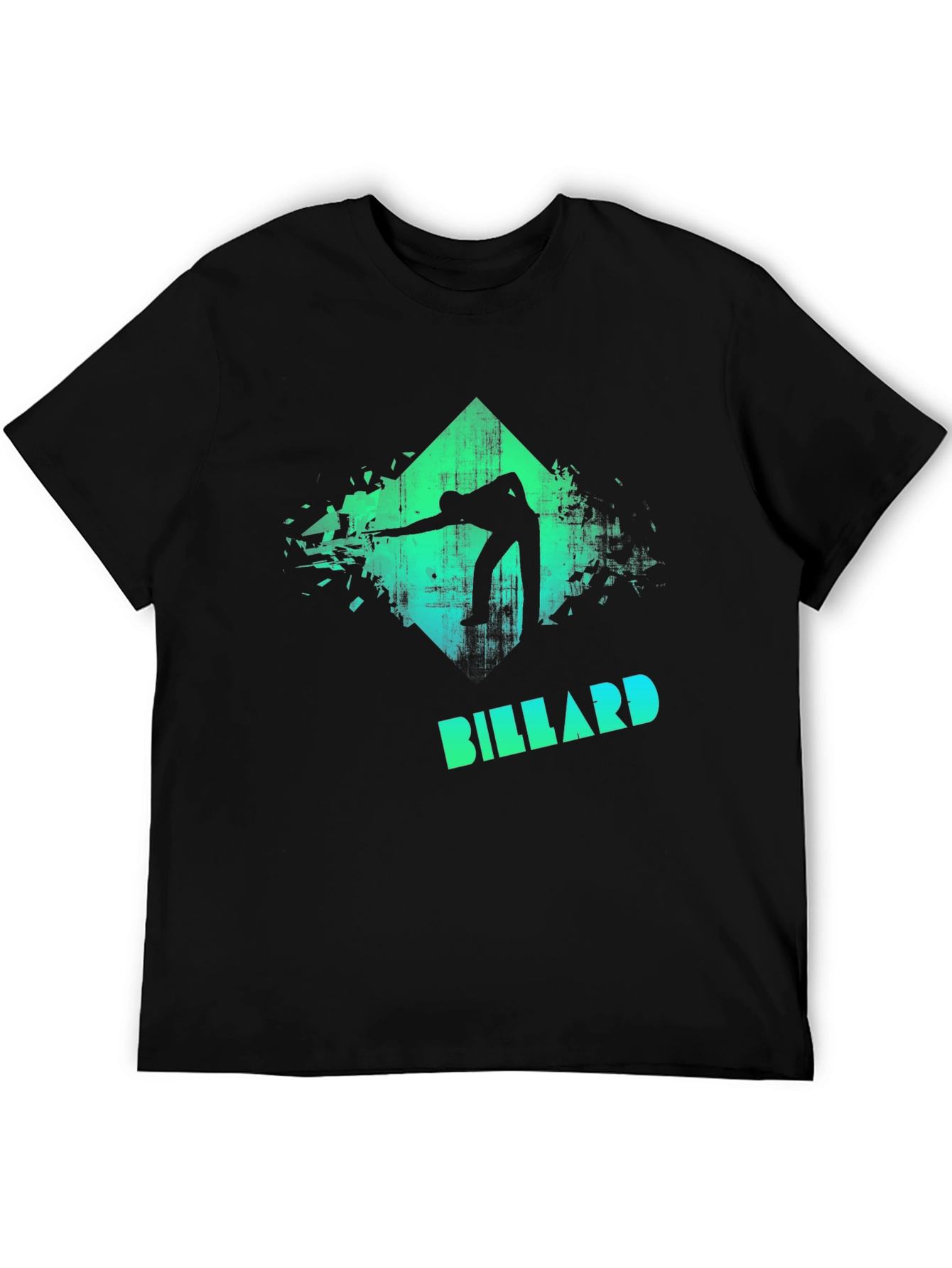 Billiard Player Graphic T-Shirt - Cool Pool Design Tee