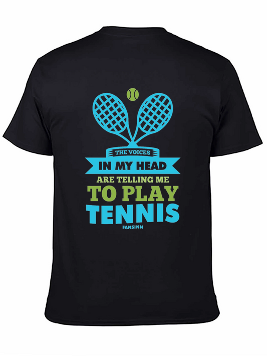 Funny Tennis T-Shirt: Voices in My Head