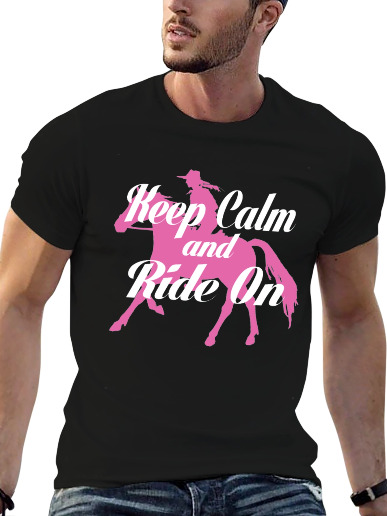 Keep Calm and Ride On Graphic T-Shirt