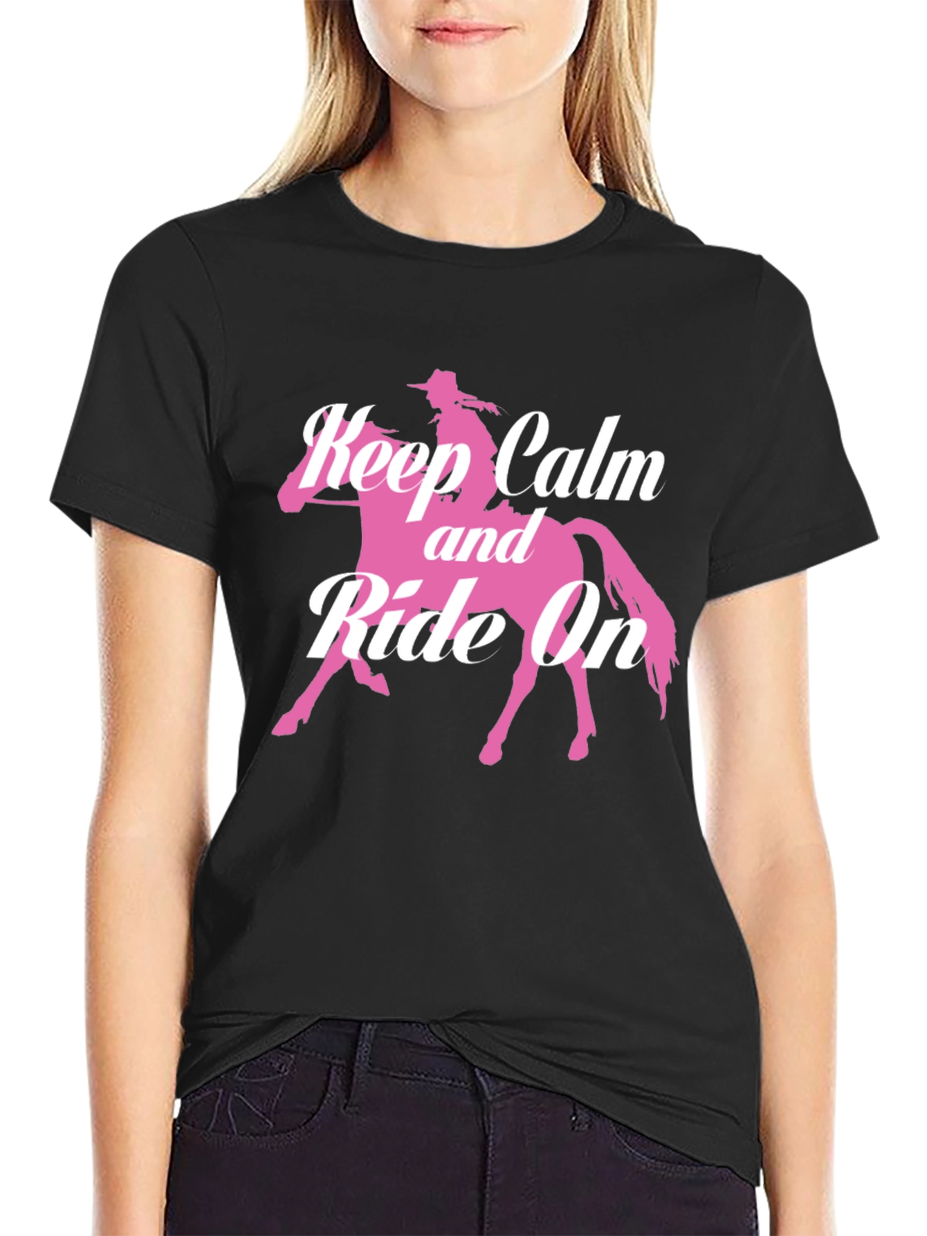 Keep Calm and Ride On Graphic T-Shirt