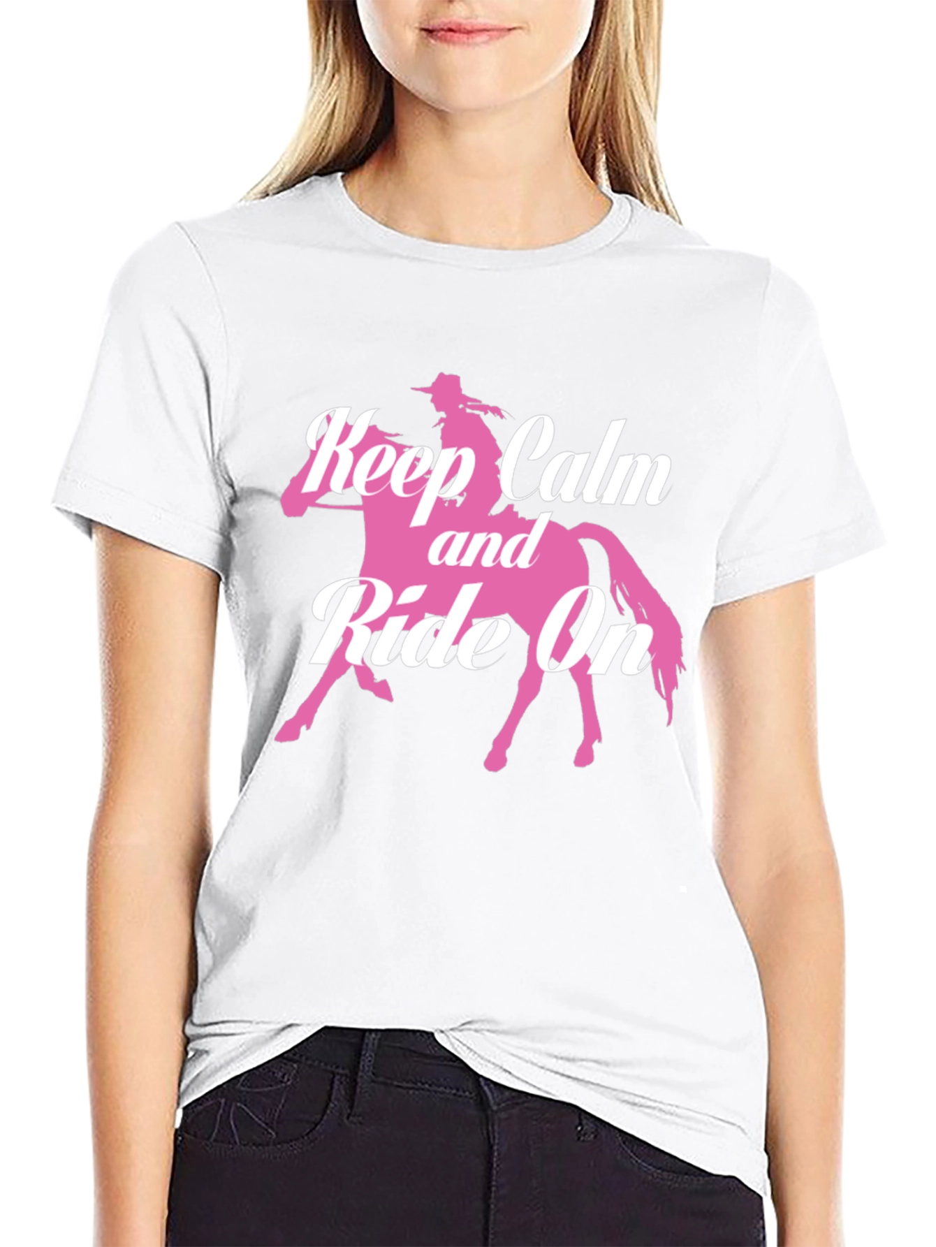 Keep Calm and Ride On Graphic T-Shirt