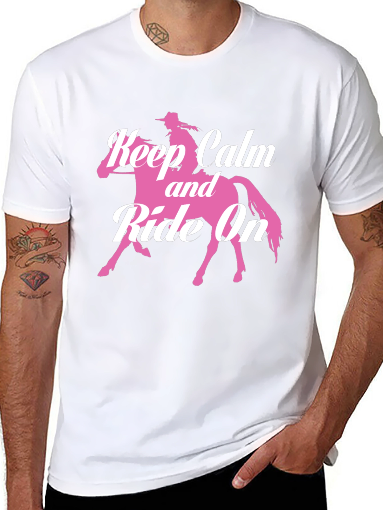 Keep Calm and Ride On Graphic T-Shirt