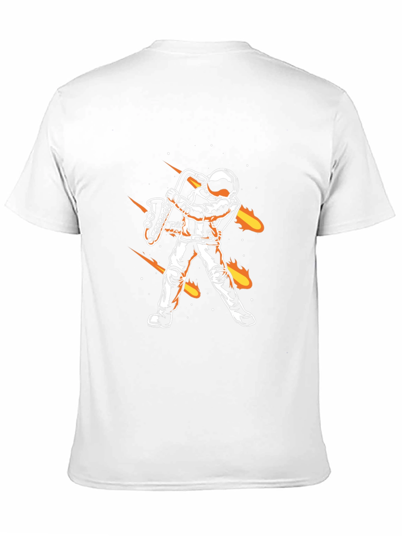 Astronaut Saxophone Player Graphic Tee - Black
