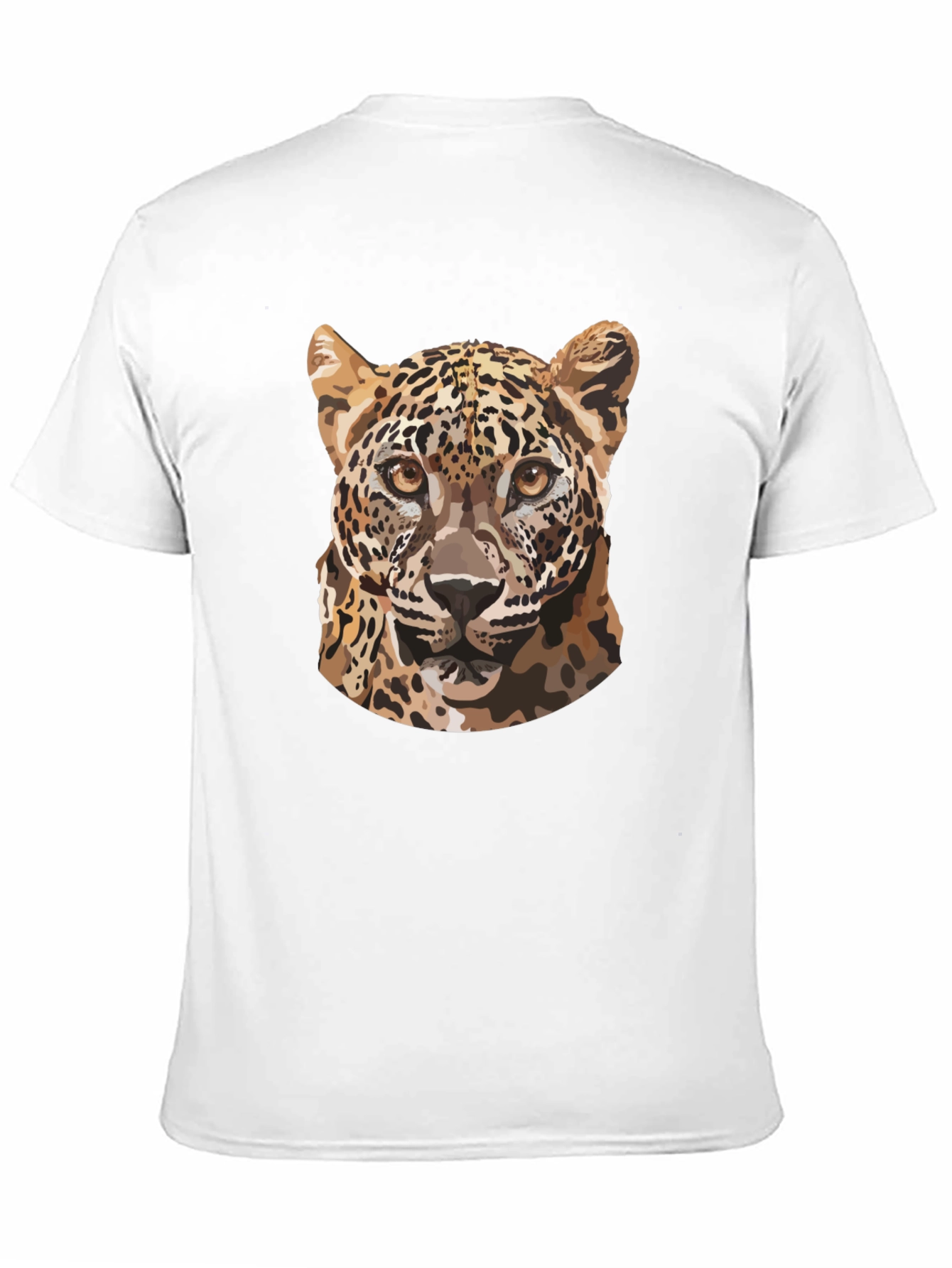 Leopard Graphic Tee - Stylish Mens Black T-Shirt