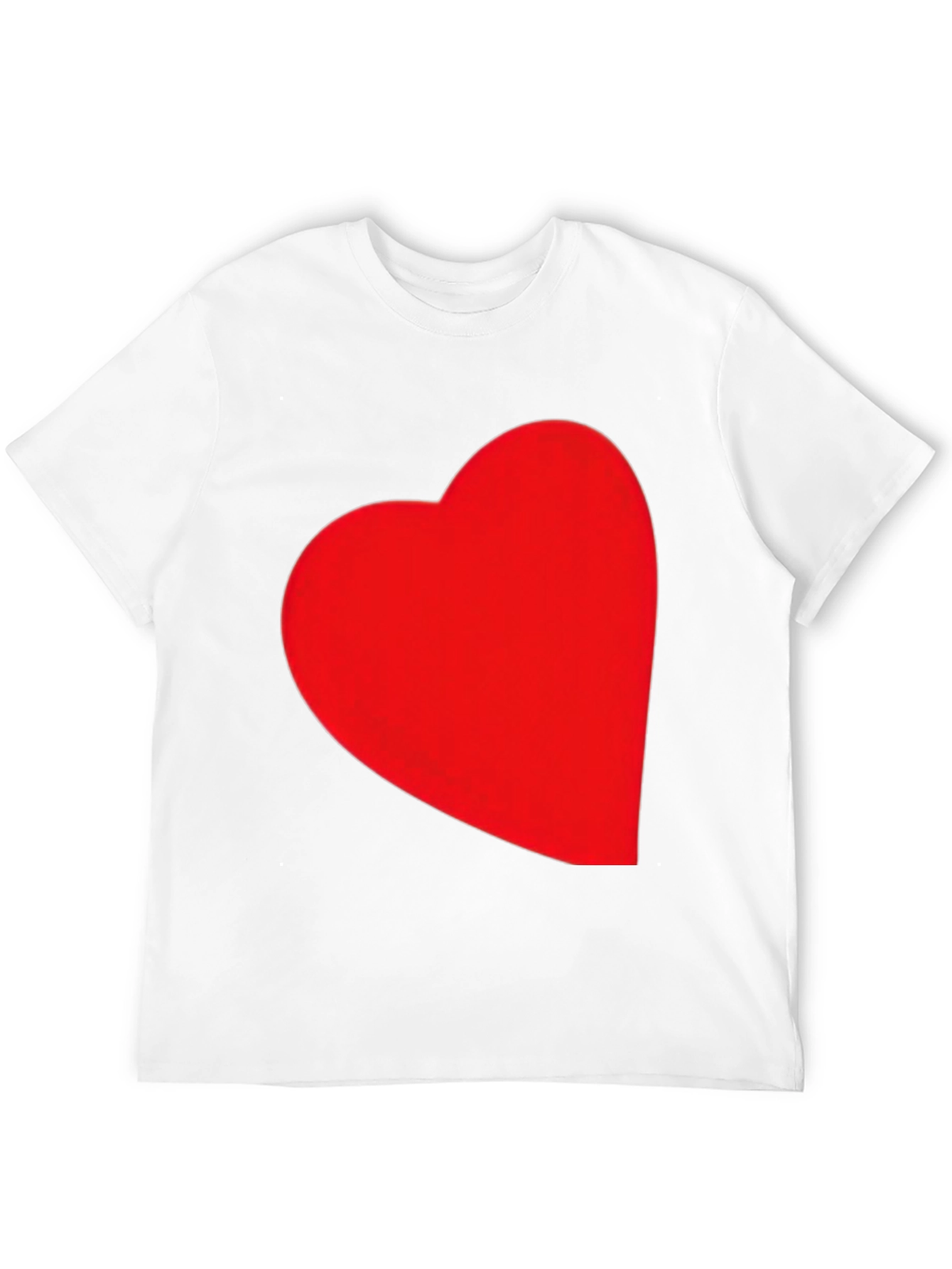Heart Graphic Black T-Shirt - Express Your Love!