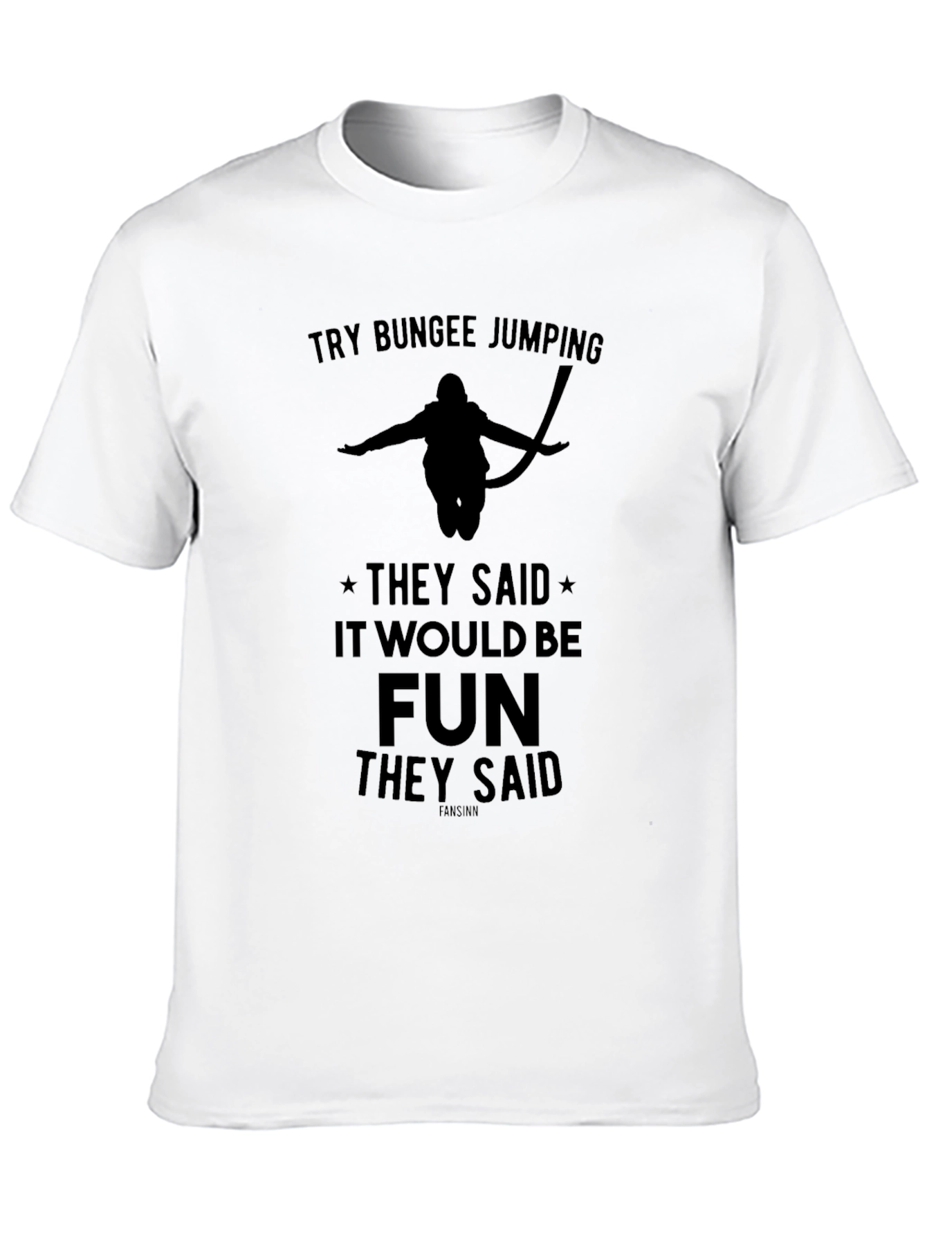 Bungee Jumping Graphic Tee - Fun Adventure Shirt
