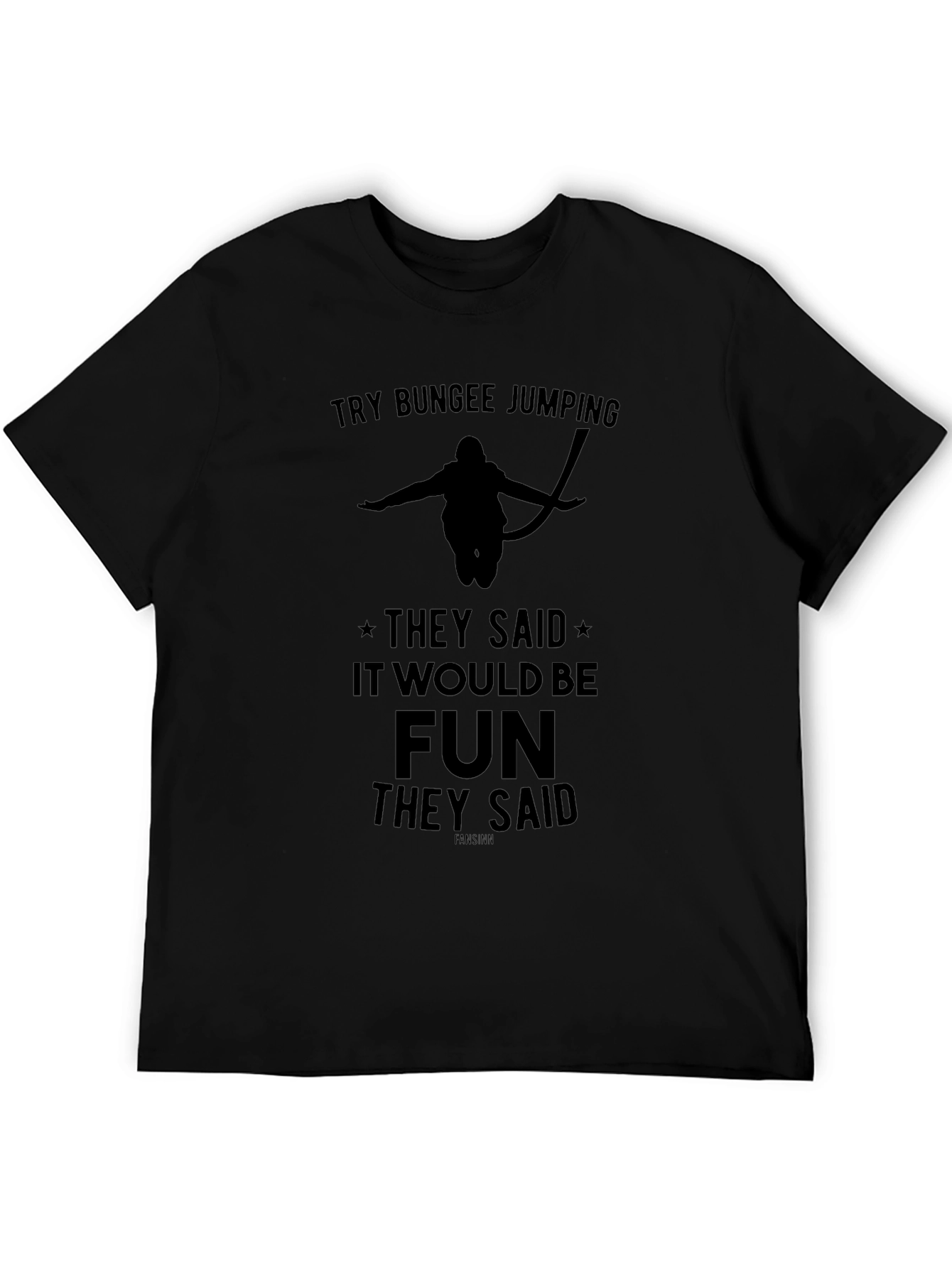 Bungee Jumping Graphic Tee - Fun Adventure Shirt