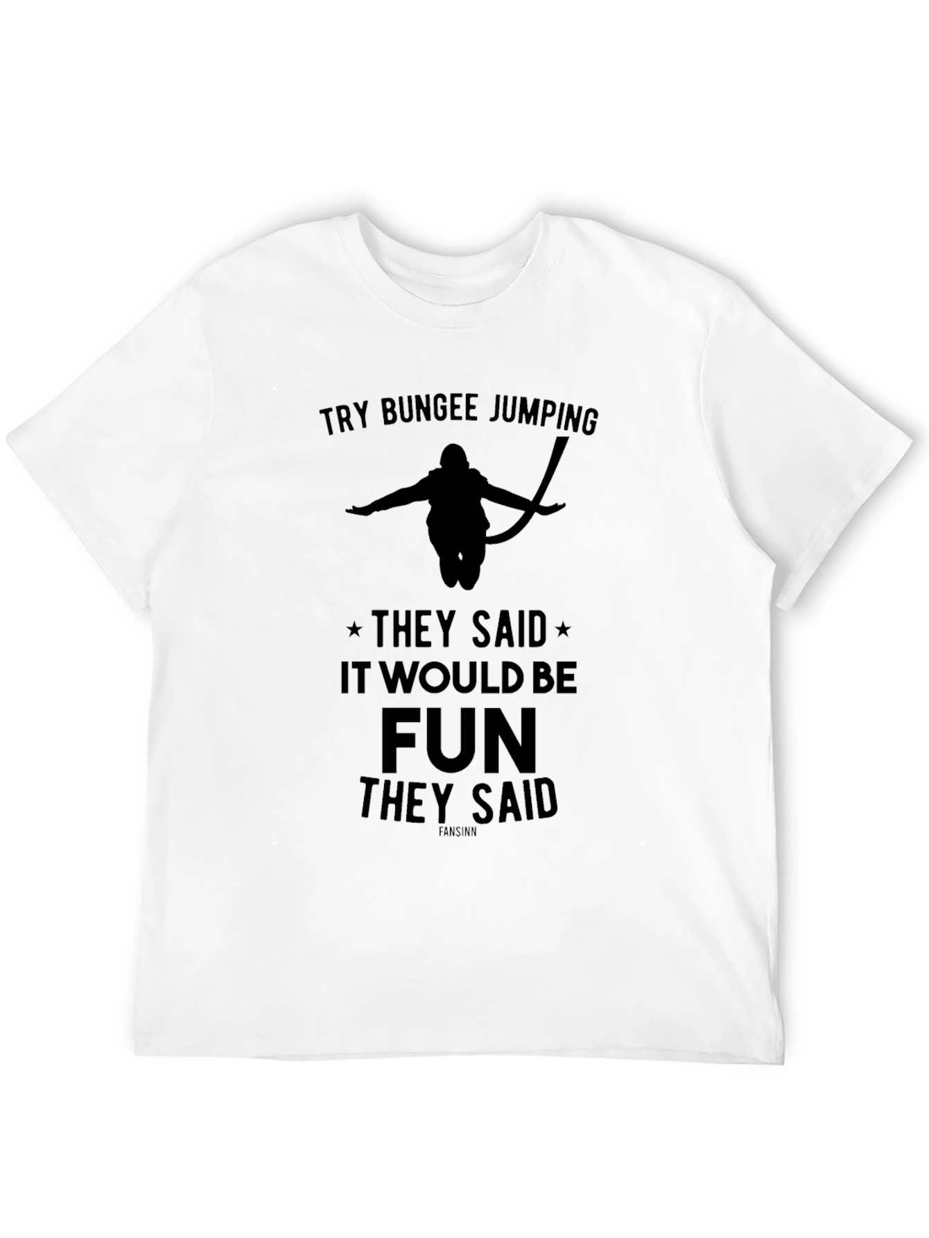 Bungee Jumping Graphic Tee - Fun Adventure Shirt