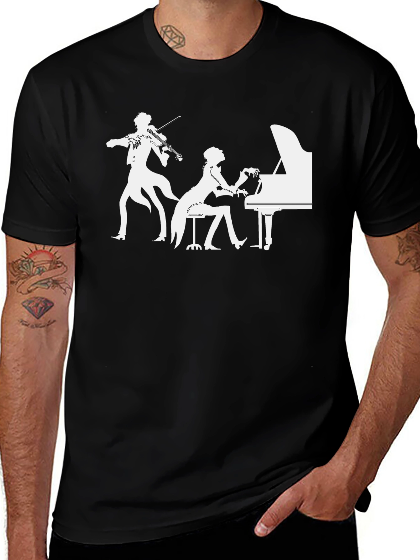 Musical Duo Black T-Shirt