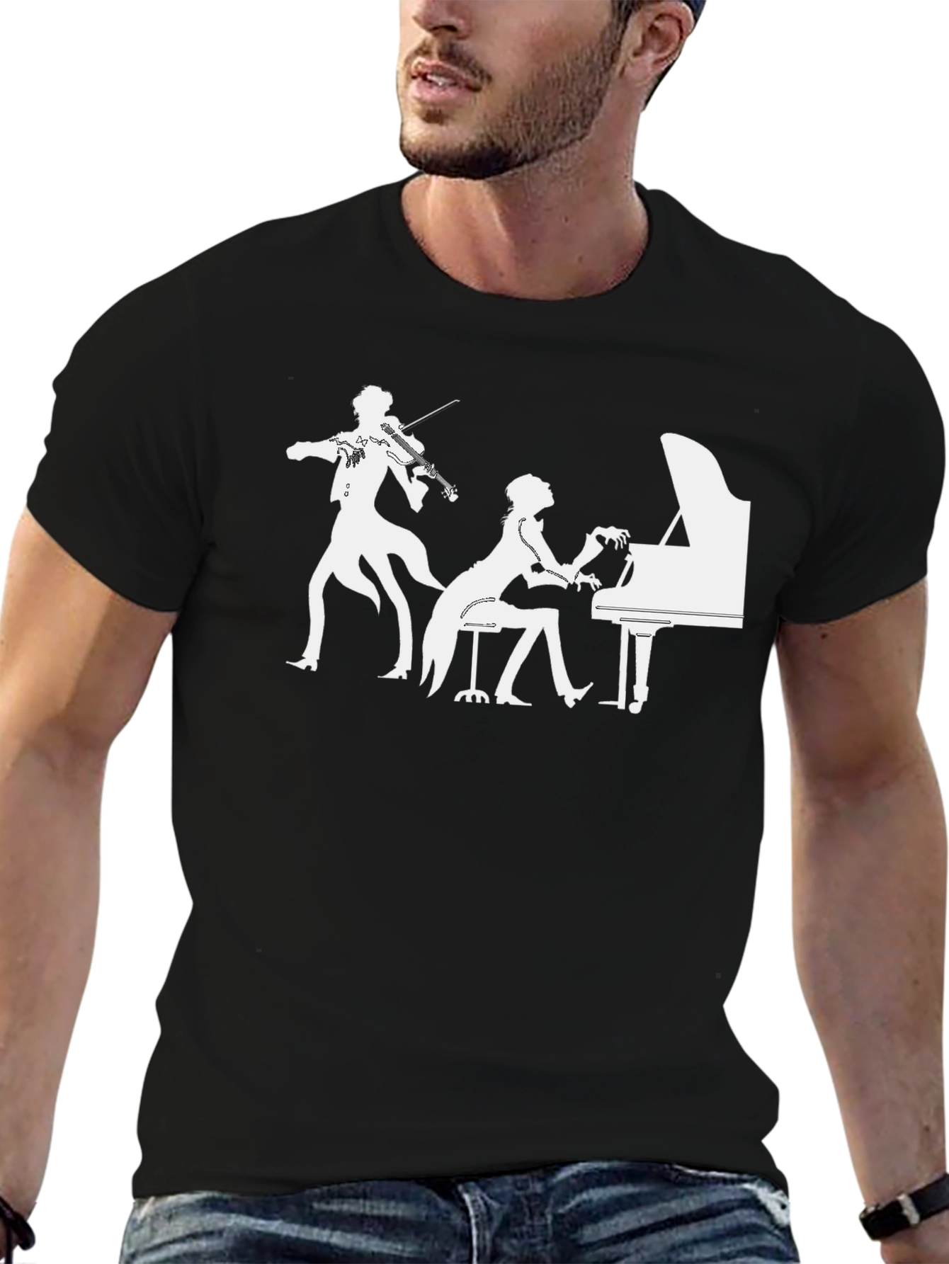 Musical Duo Black T-Shirt