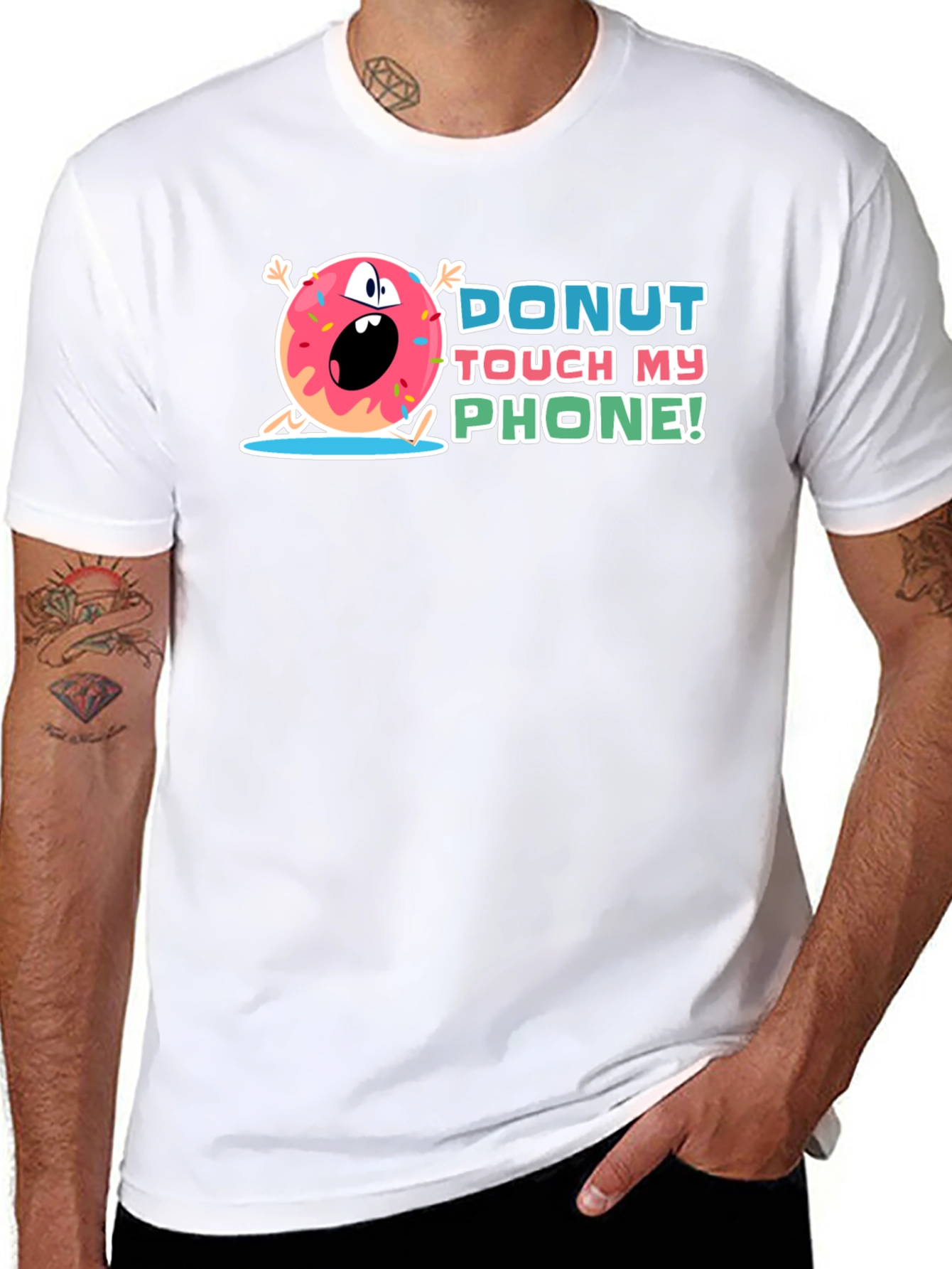 Donut Touch My Phone Graphic Tee