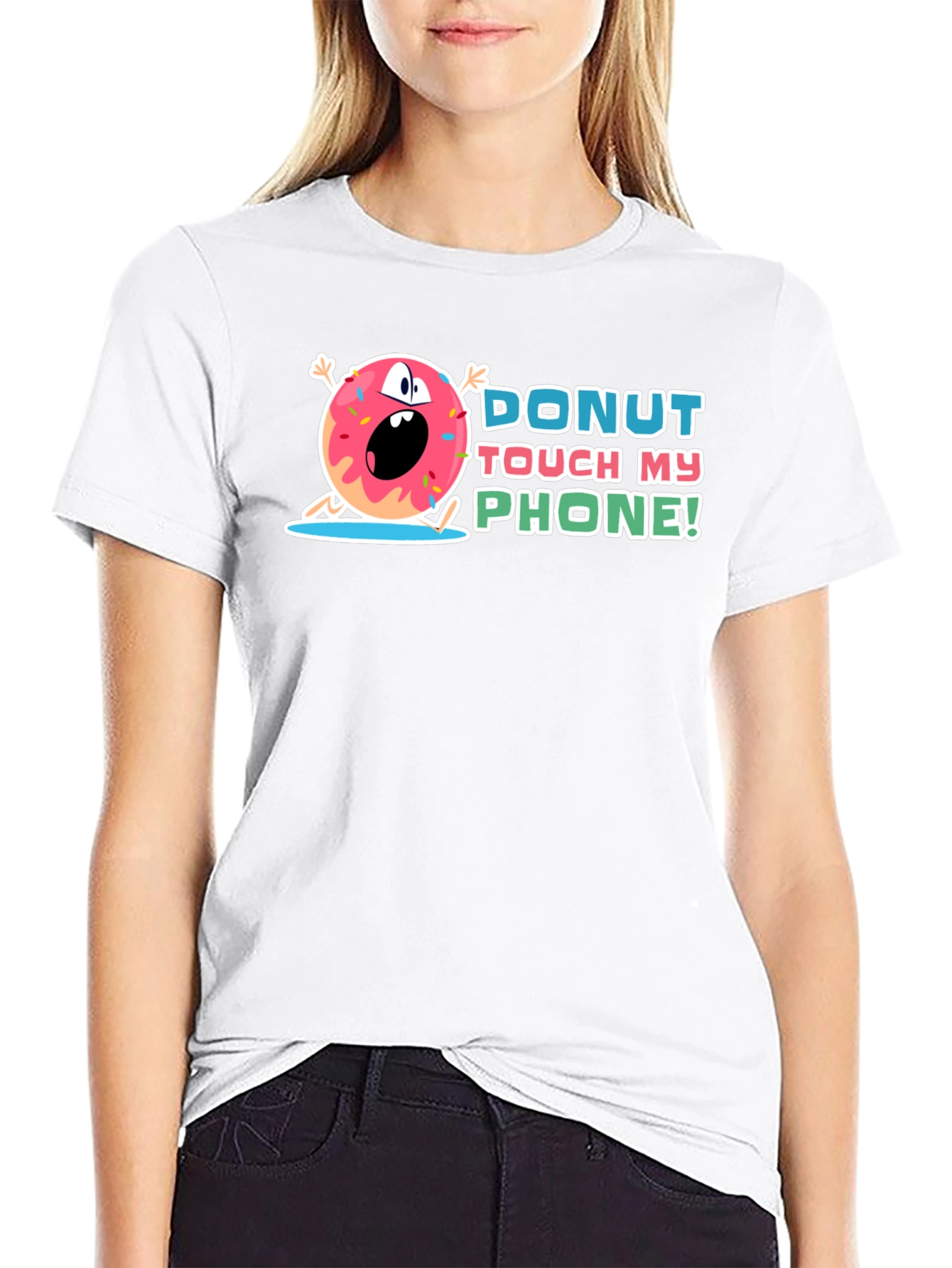 Donut Touch My Phone Graphic Tee