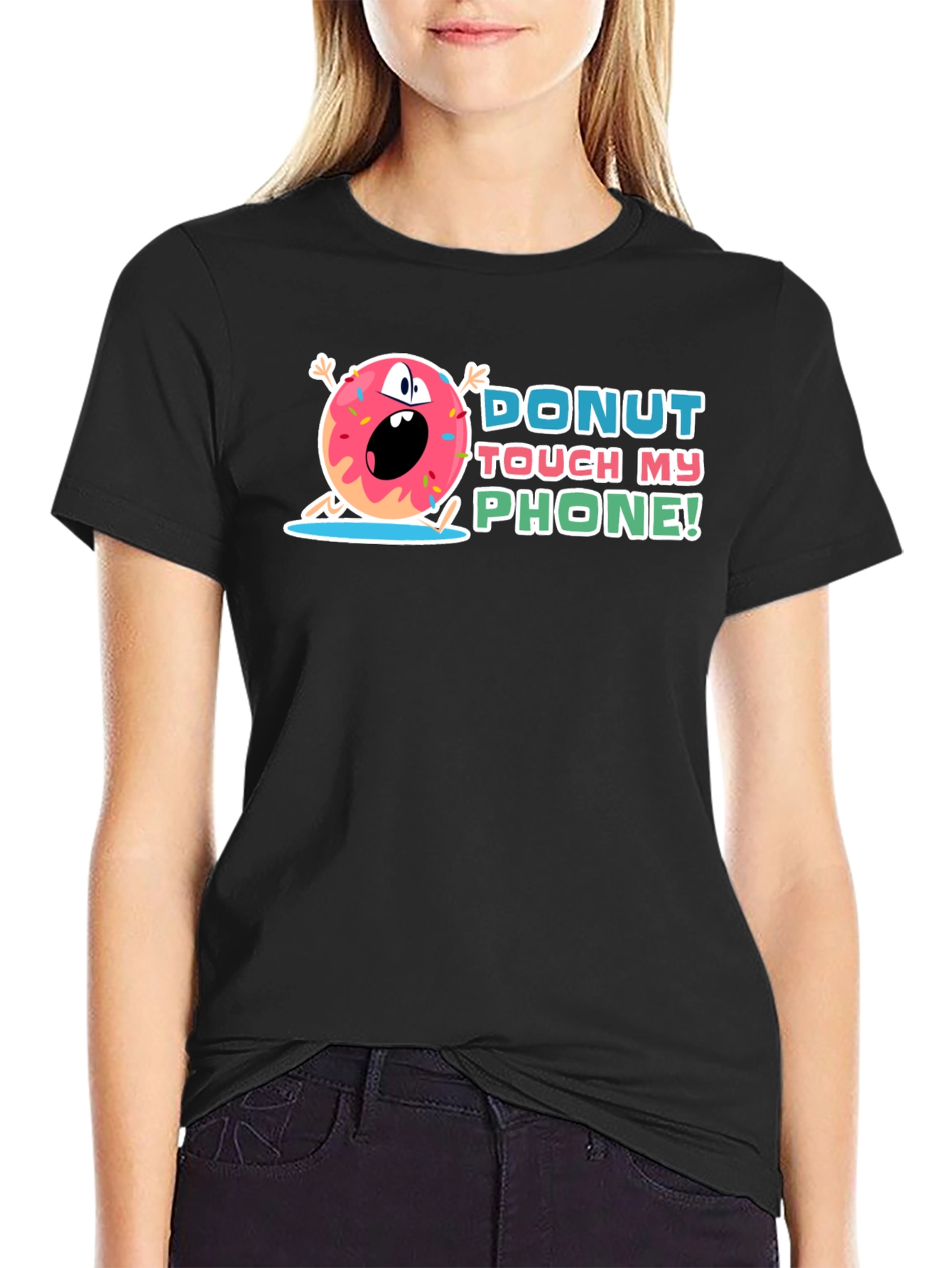 Donut Touch My Phone Graphic Tee