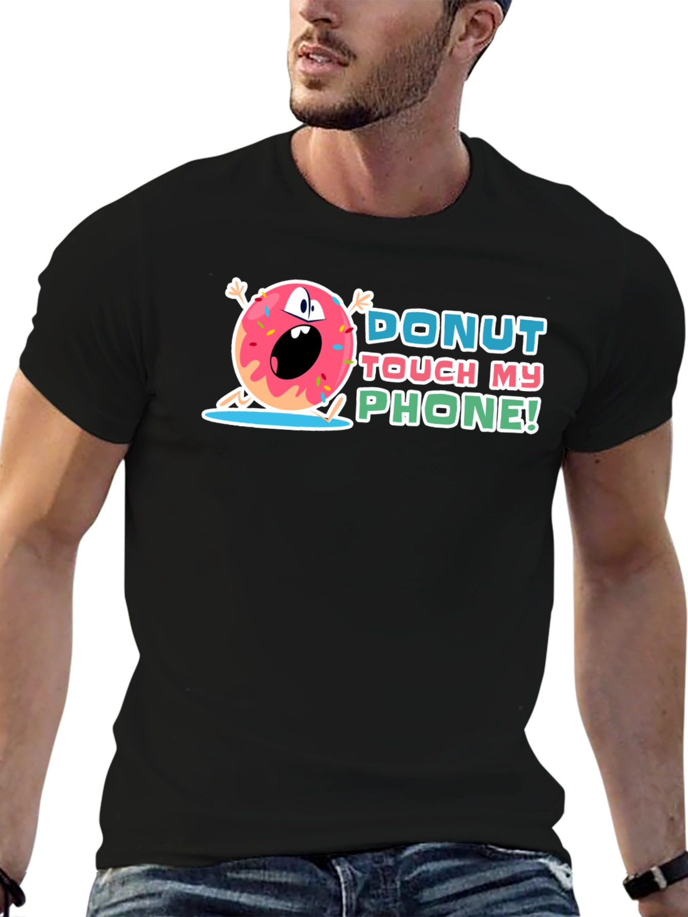 Donut Touch My Phone Graphic Tee