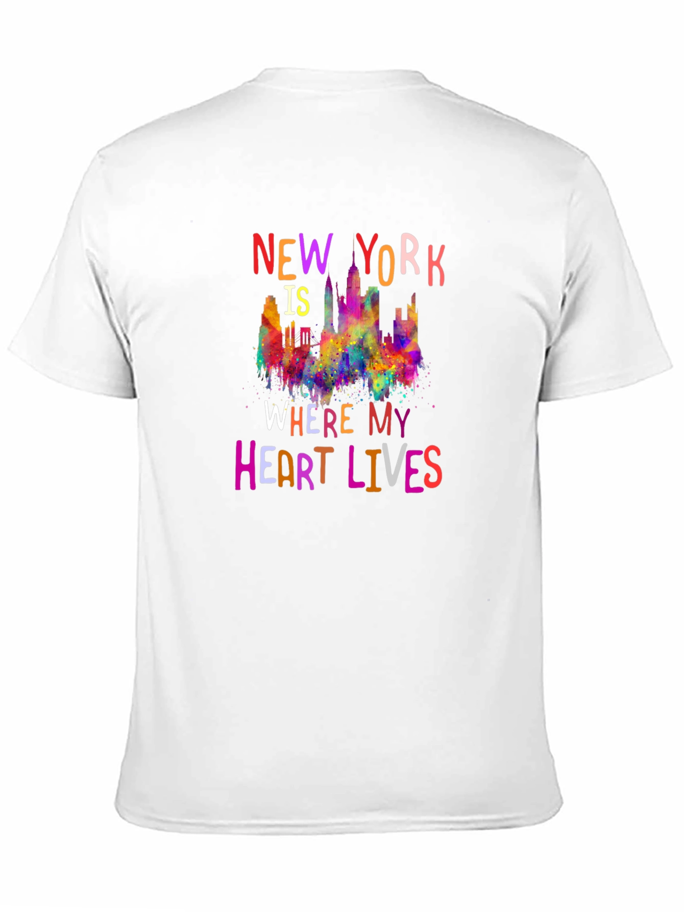New York Heart Lives Here Graphic Tee