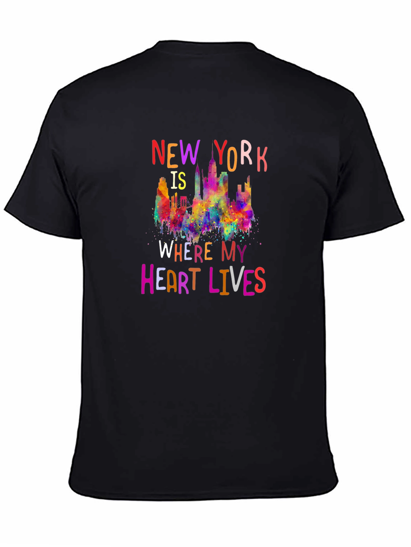 New York Heart Lives Here Graphic Tee
