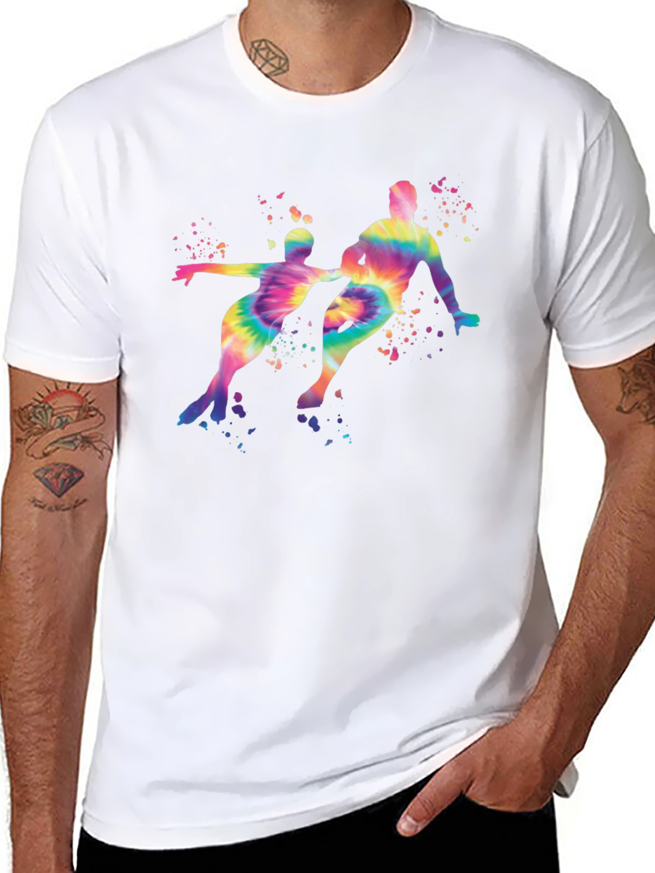 Tie-Dye Figure Skating T-Shirt