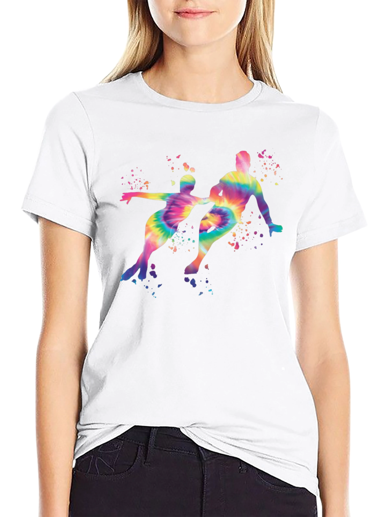 Tie-Dye Figure Skating T-Shirt