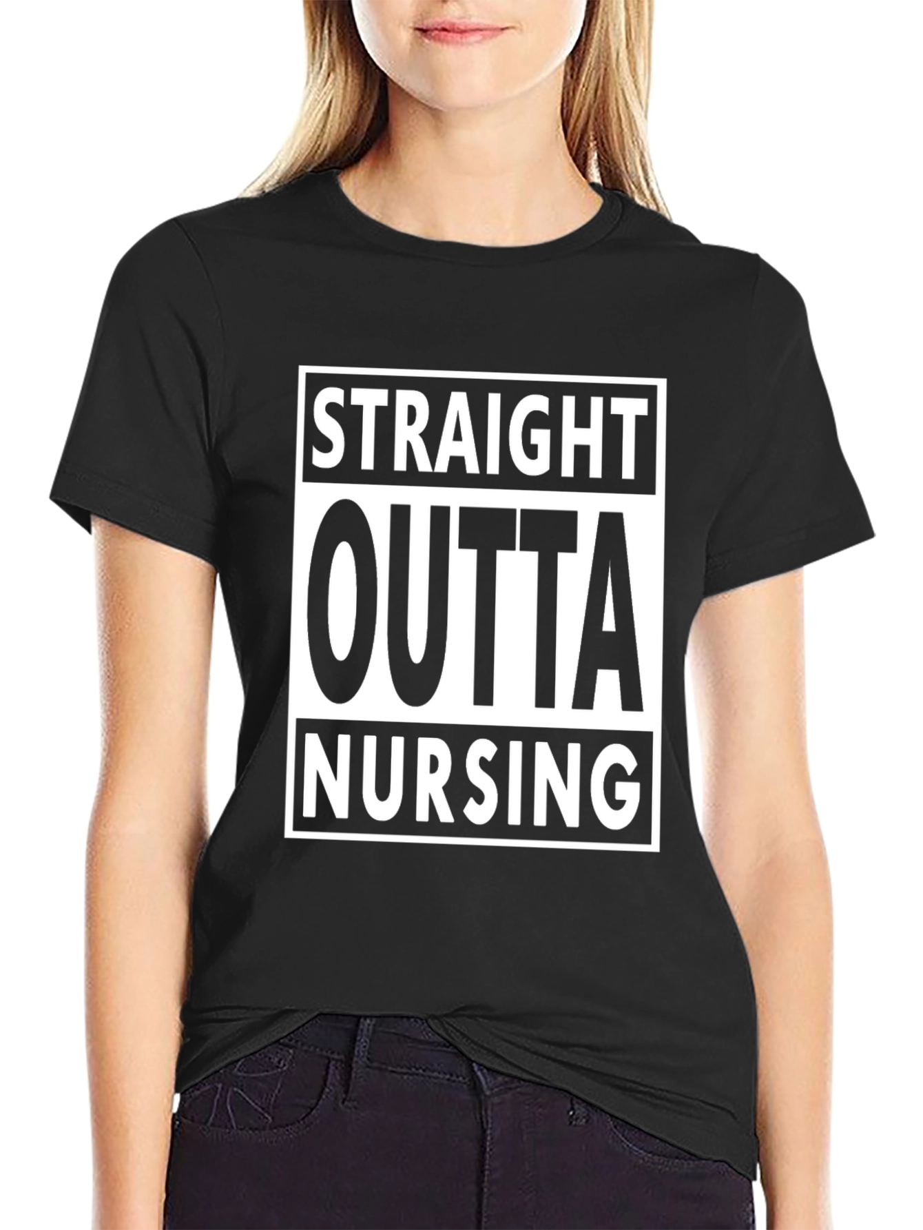 Straight Outta Nursing T-Shirt - Graduate Nurse Tee