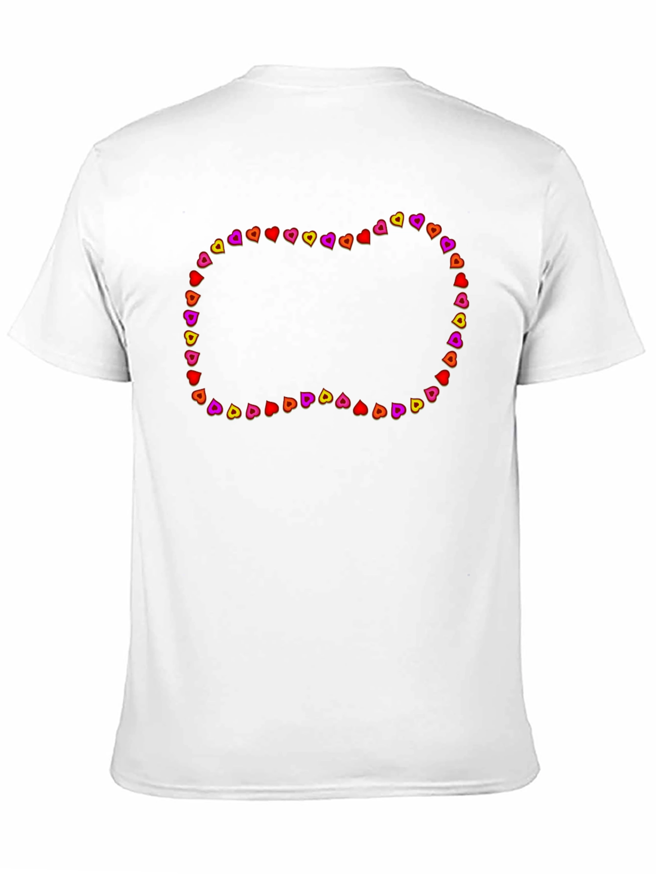 Heart Border Black T-Shirt