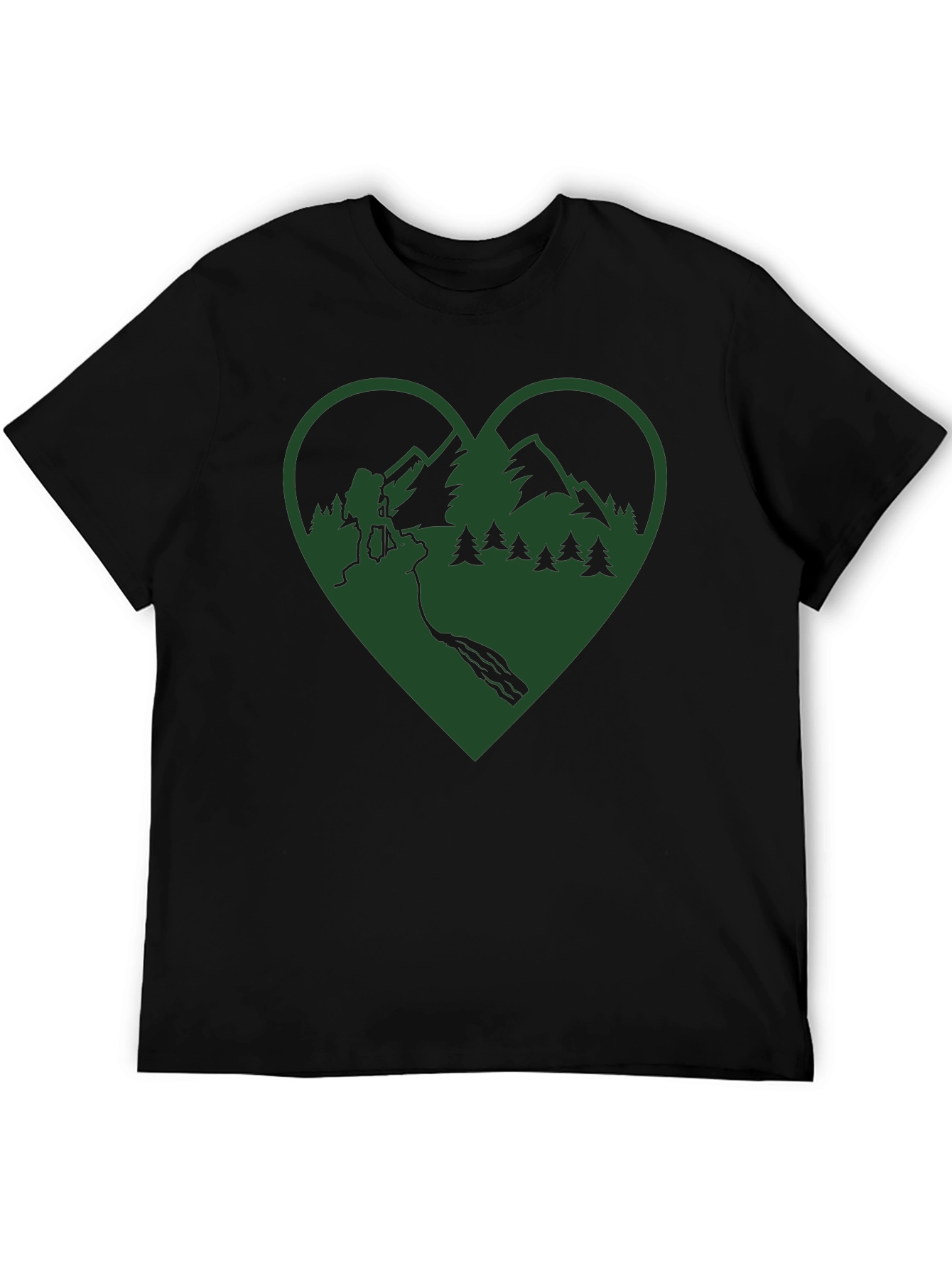 Hiking Heart Graphic Tee - Outdoor Adventure Shirt