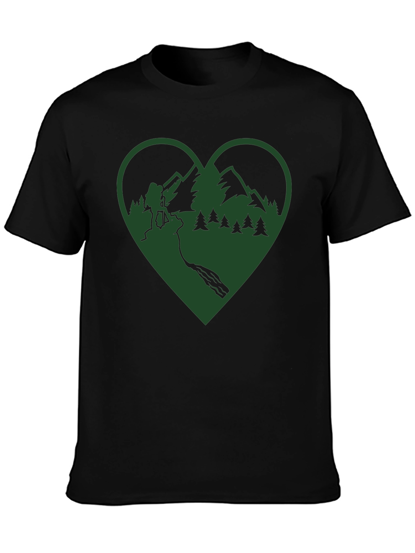 Hiking Heart Graphic Tee - Outdoor Adventure Shirt