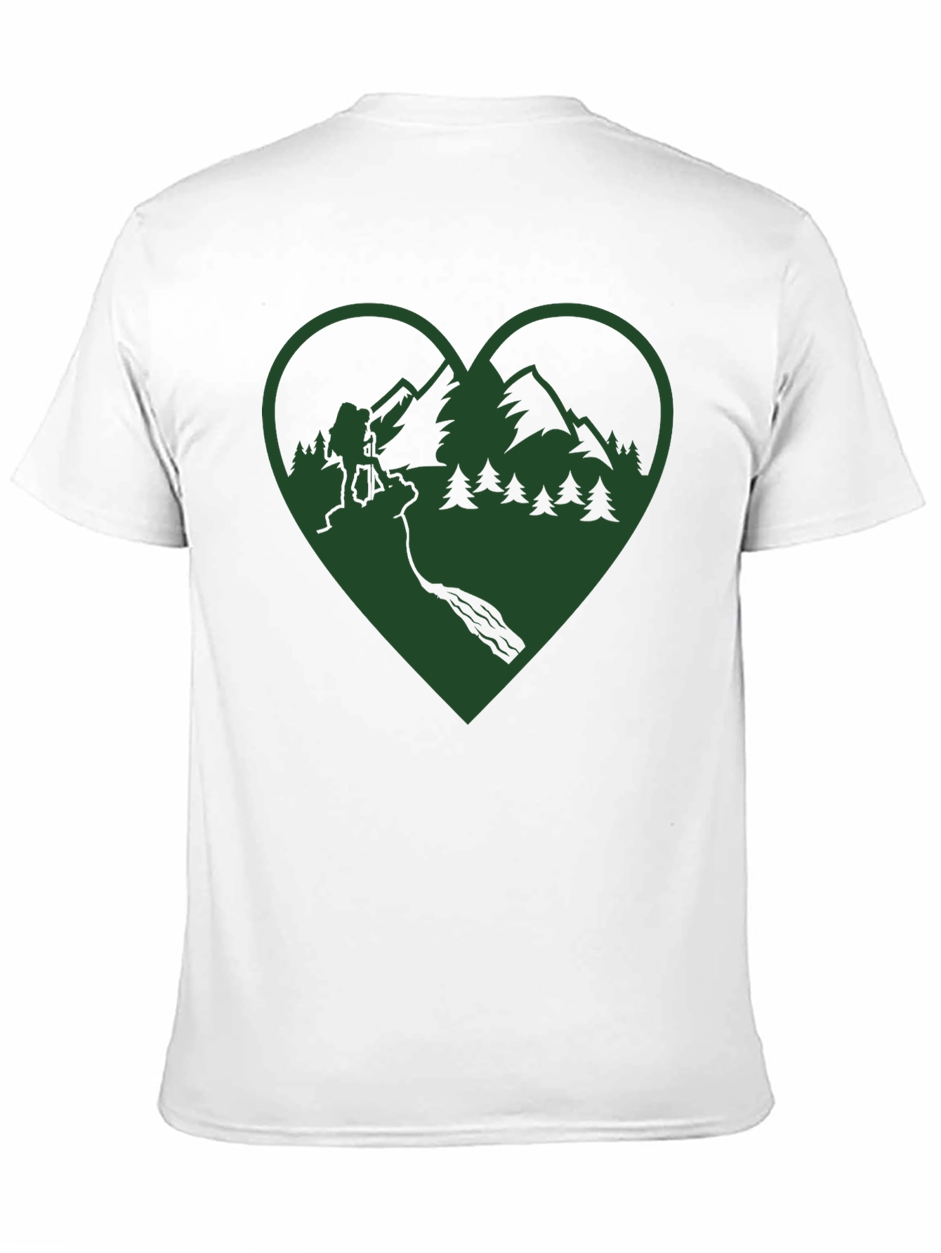 Hiking Heart Graphic Tee - Outdoor Adventure Shirt