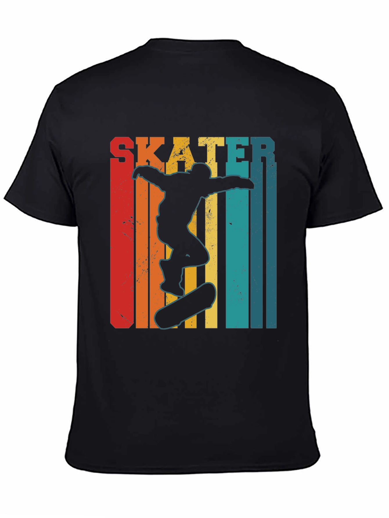 Retro Skater Graphic Tee - Black T-Shirt