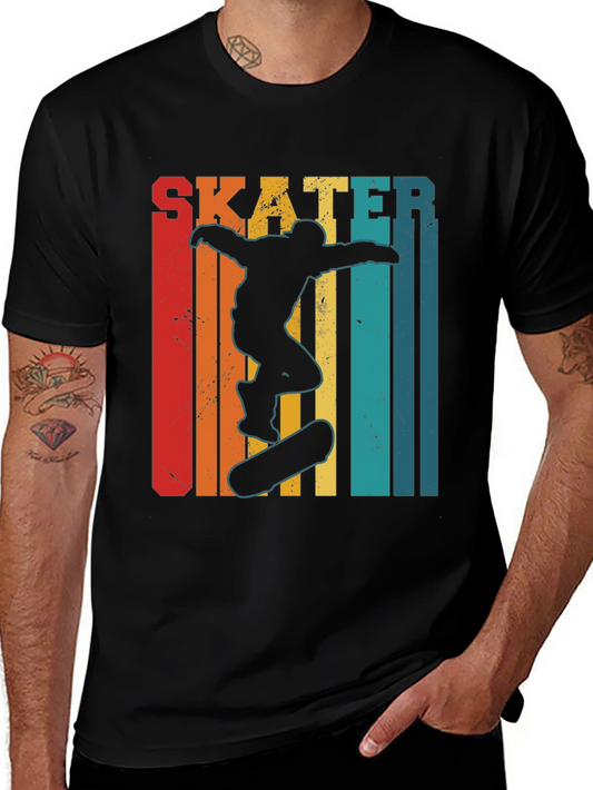 Retro Skater Graphic Tee - Black T-Shirt