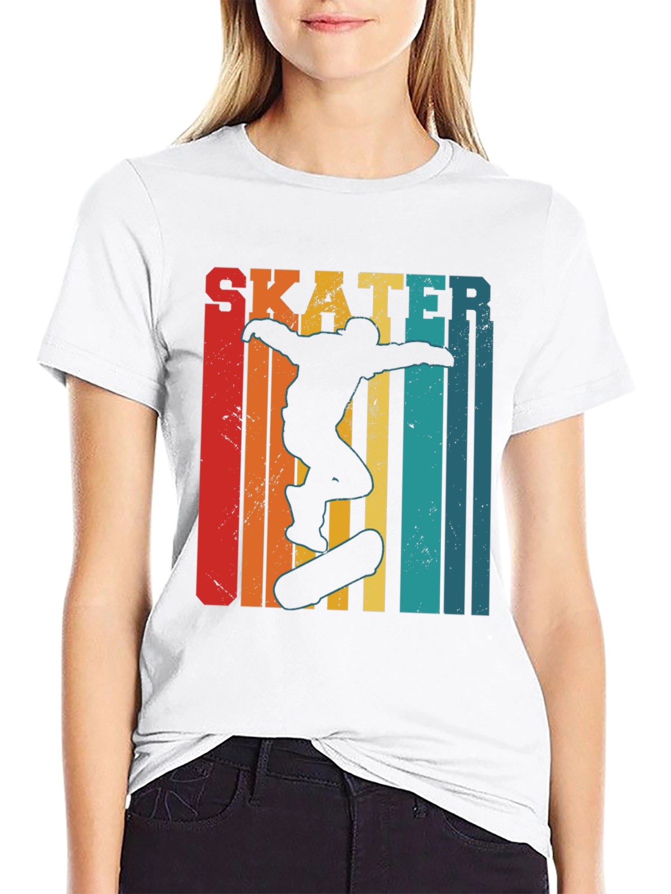 Retro Skater Graphic Tee - Black T-Shirt