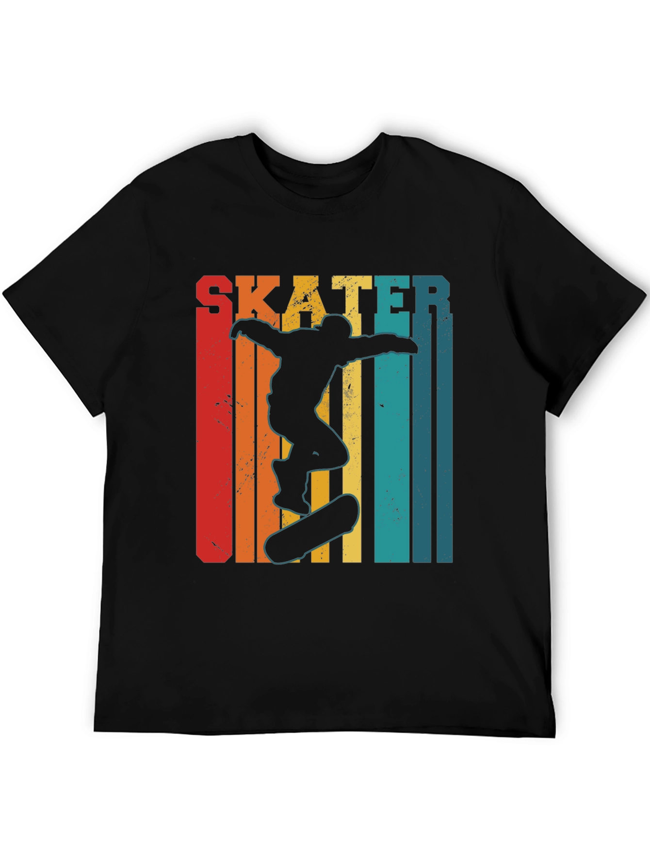 Retro Skater Graphic Tee - Black T-Shirt
