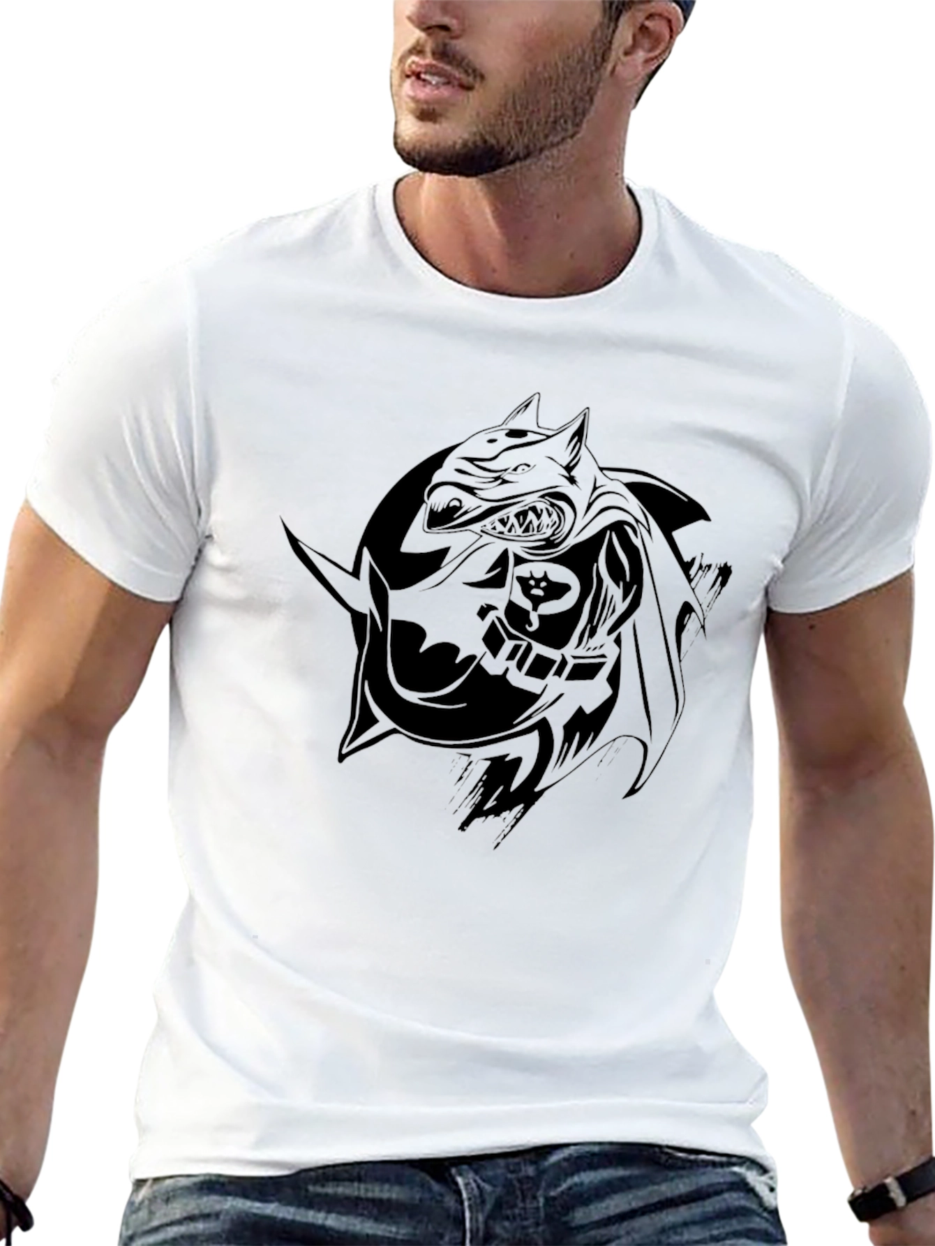 Dark Knight Graphic Tee - Mens Black T-Shirt