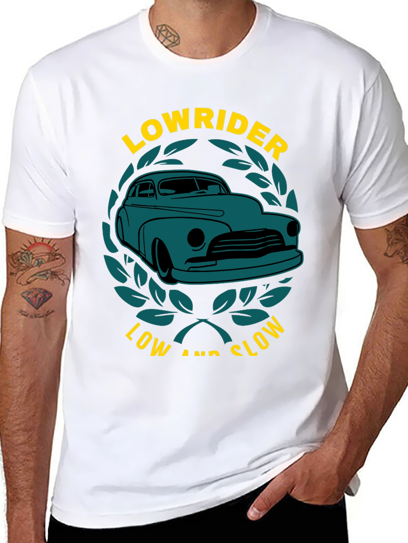 Lowrider Car Graphic T-Shirt Classic Car Tee