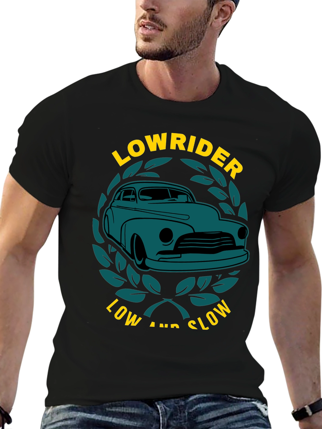 Lowrider Car Graphic T-Shirt Classic Car Tee
